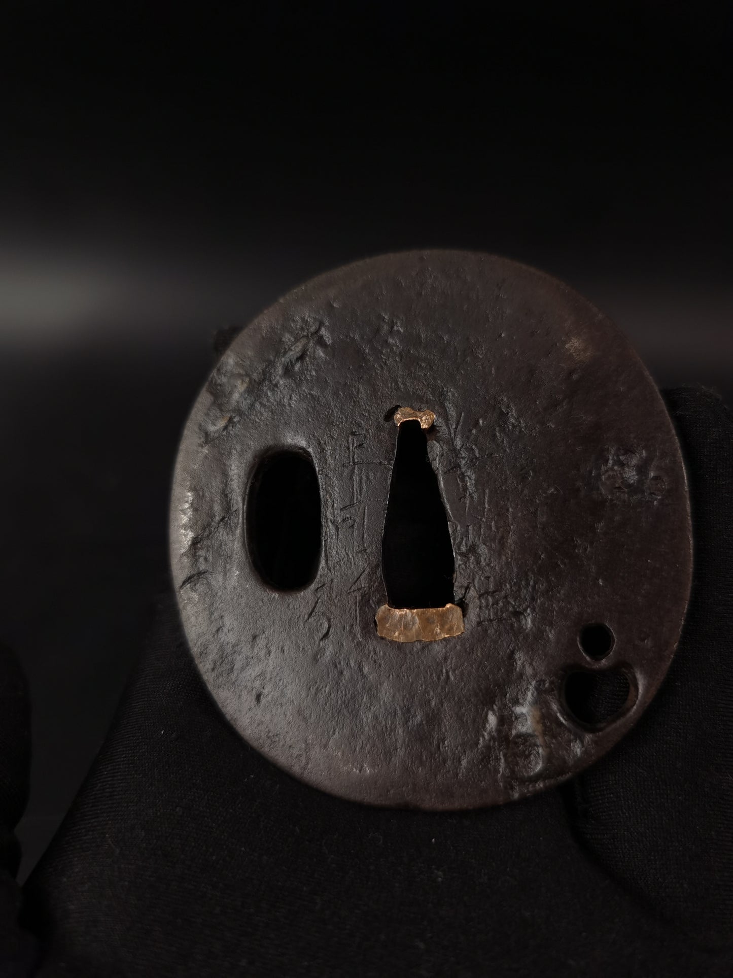 Japanese Two iron Tsuba for Wakziashi Special Offer Edo Period Antique A274
