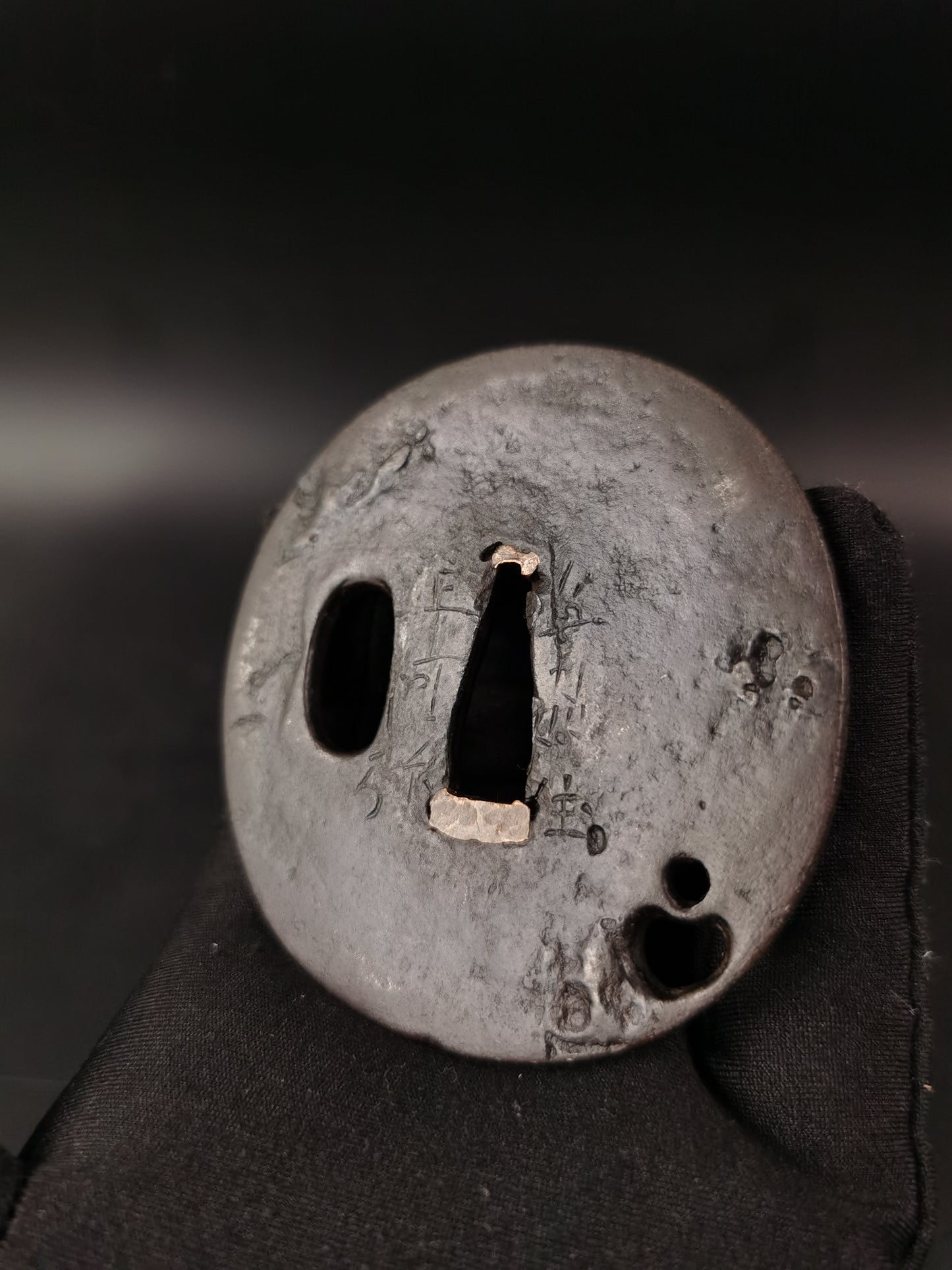 Japanese Two iron Tsuba for Wakziashi Special Offer Edo Period Antique A274