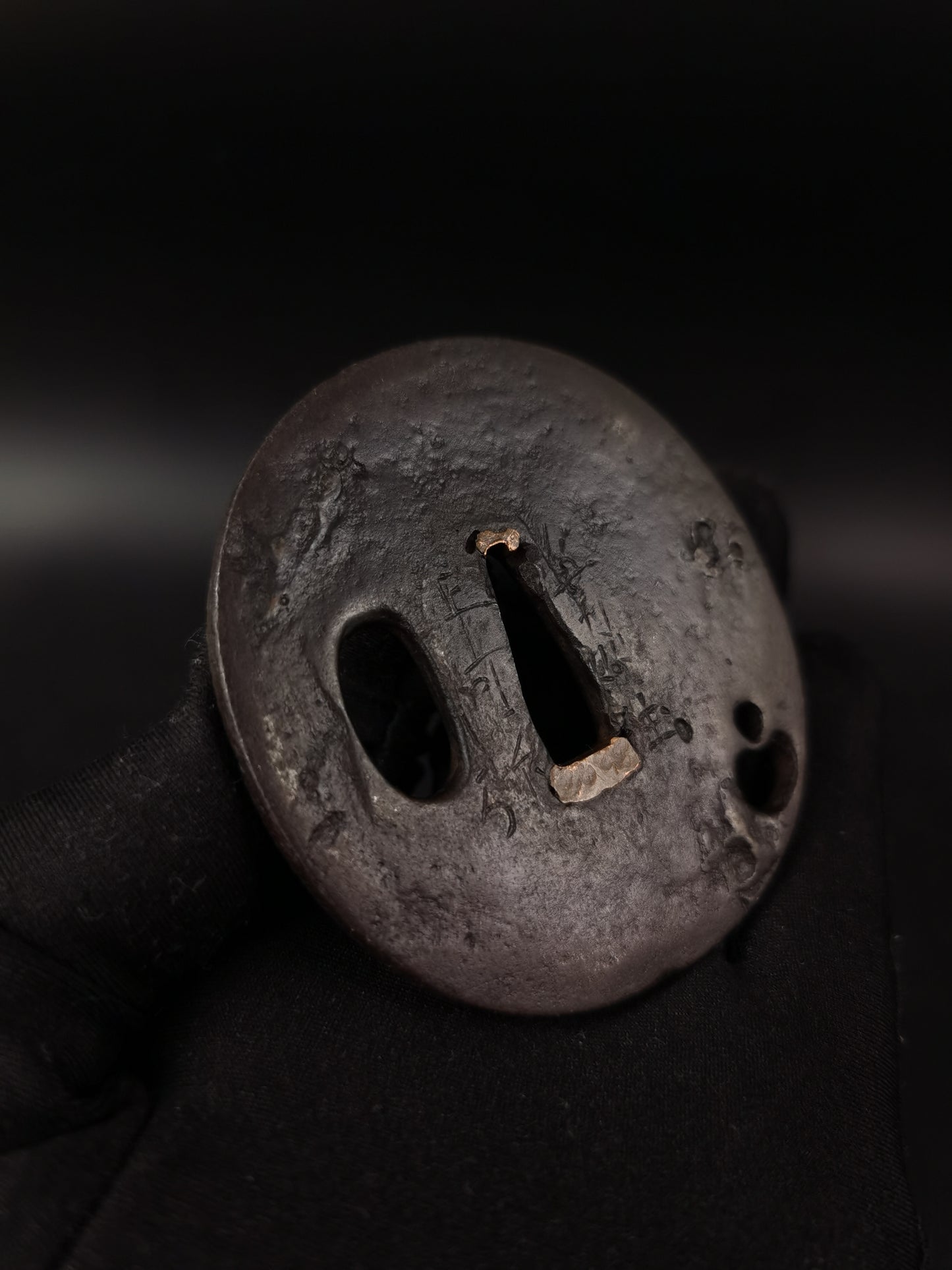 Japanese Two iron Tsuba for Wakziashi Special Offer Edo Period Antique A274