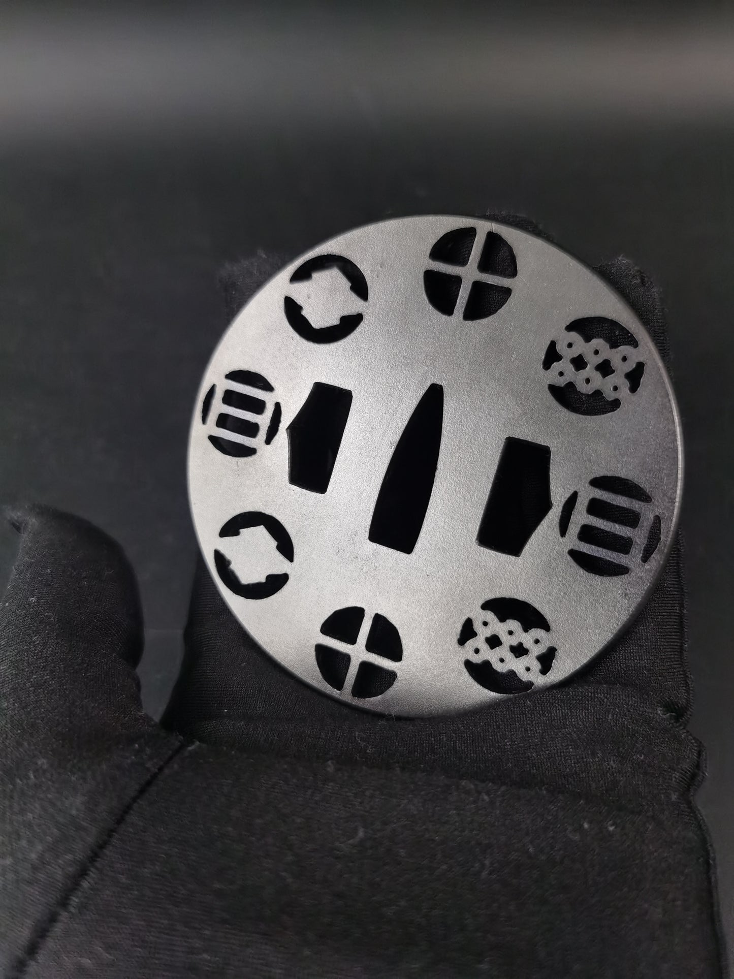Japanese Eight Family Crests Sukashi Tsuba for Katana Wakziashi, X025