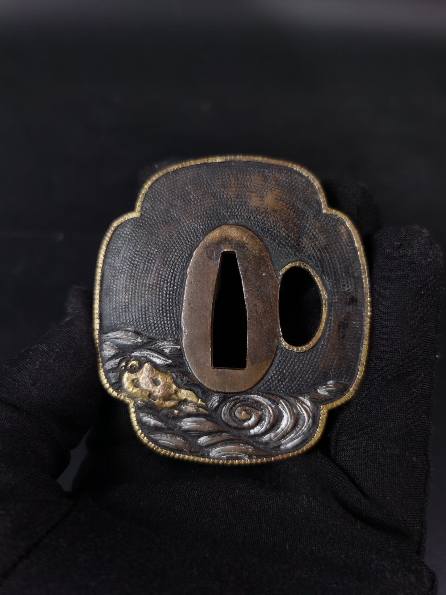 Japanese Near Morden Four Tsuba Special Offer,Treasure Boat and Landscape, A284