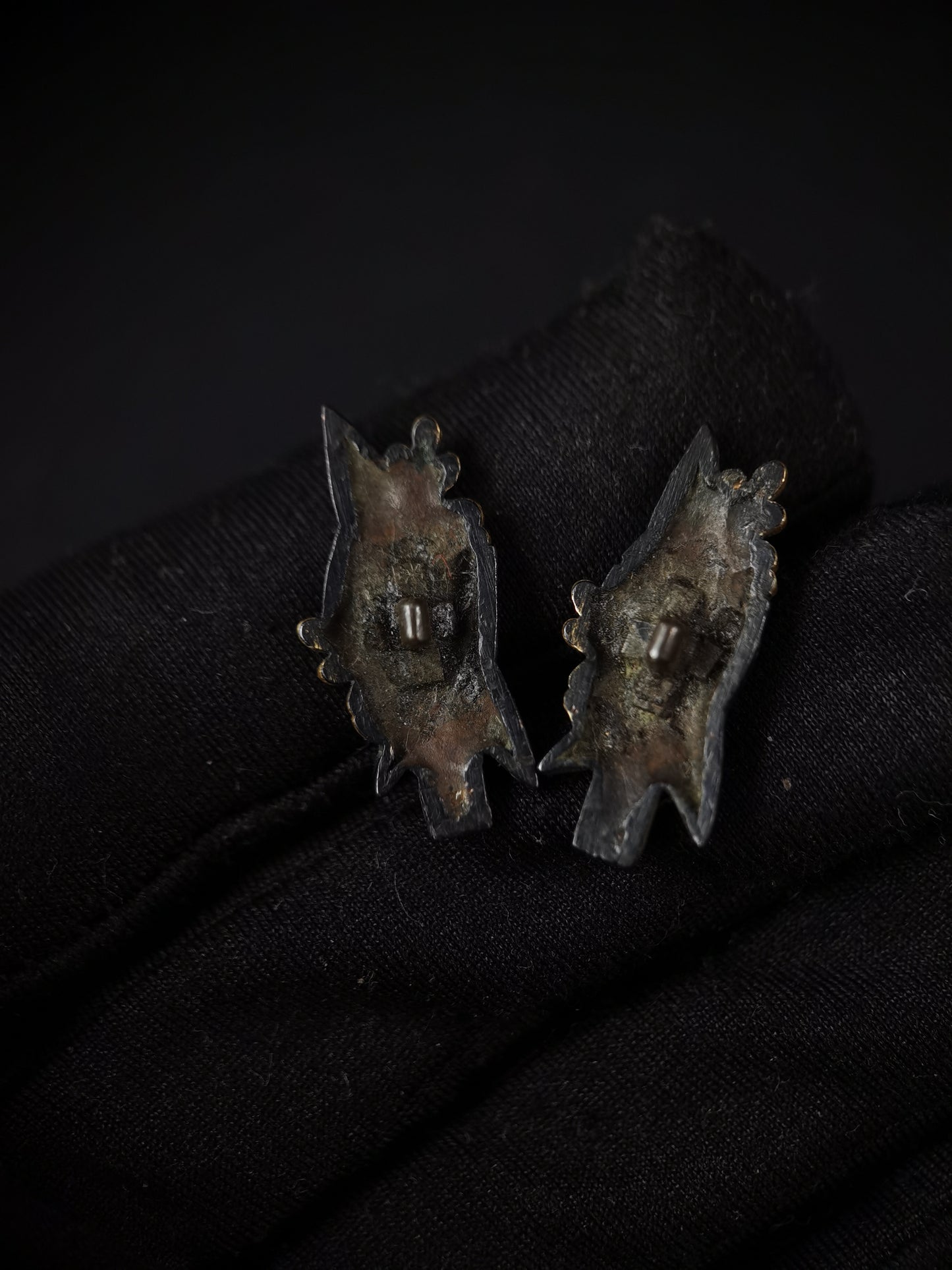 Japanese Alisma flowers Menuki for Wakziashi and Tanto Edo Period Antique C104