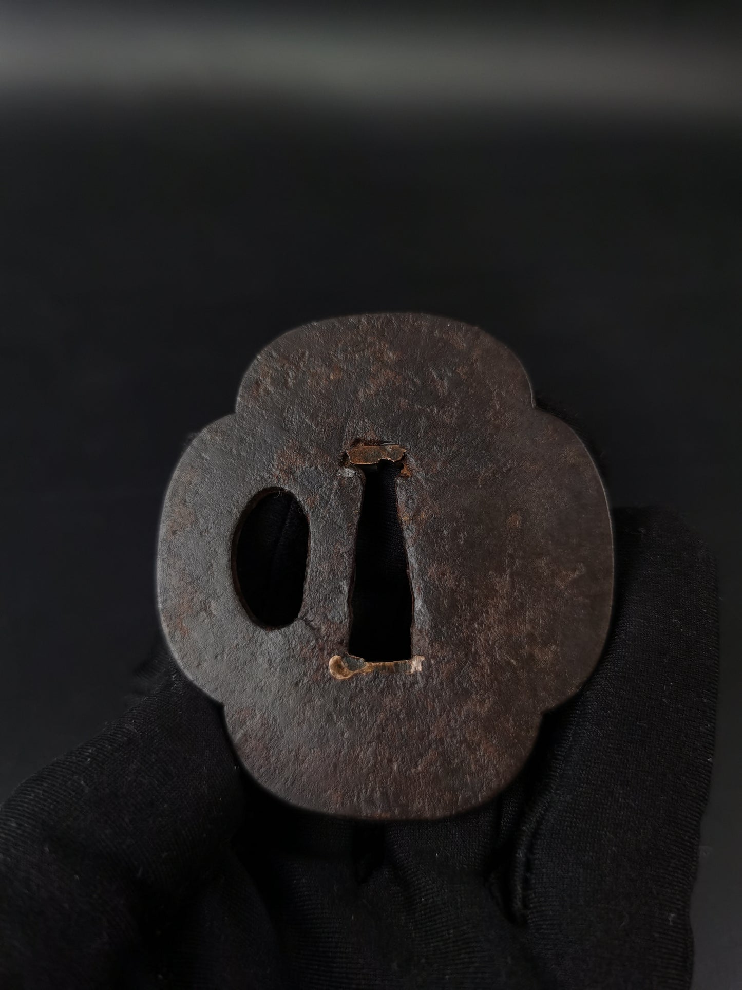 Japanese Two iron Tsuba Special offer for Wakziashi Edo Period Antique A295