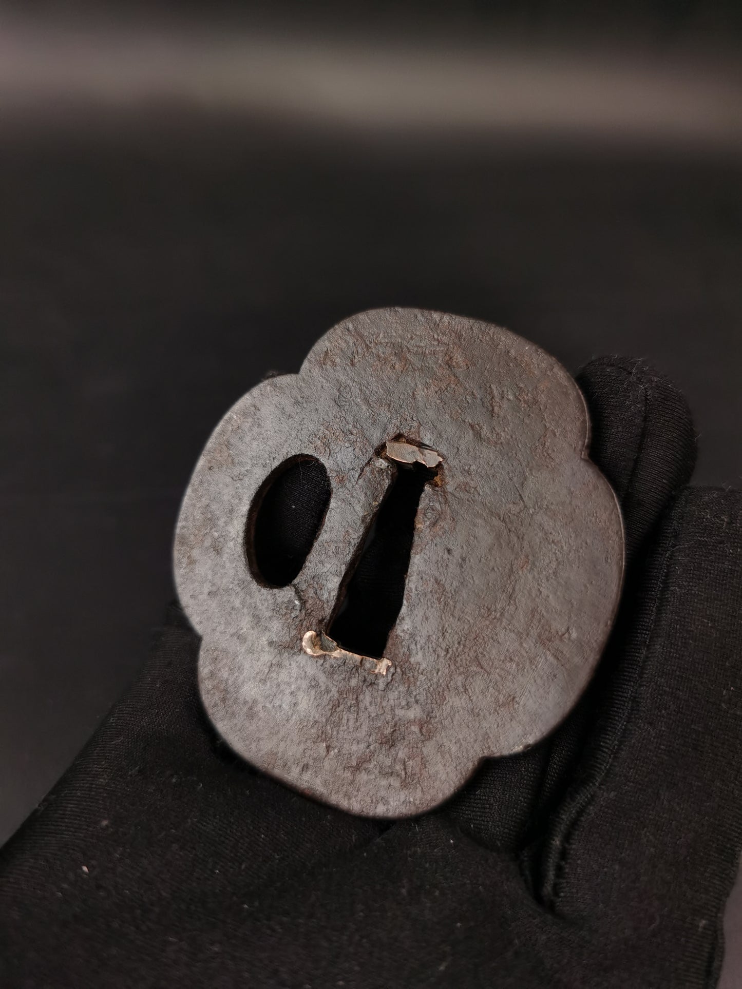 Japanese Two iron Tsuba Special offer for Wakziashi Edo Period Antique A295