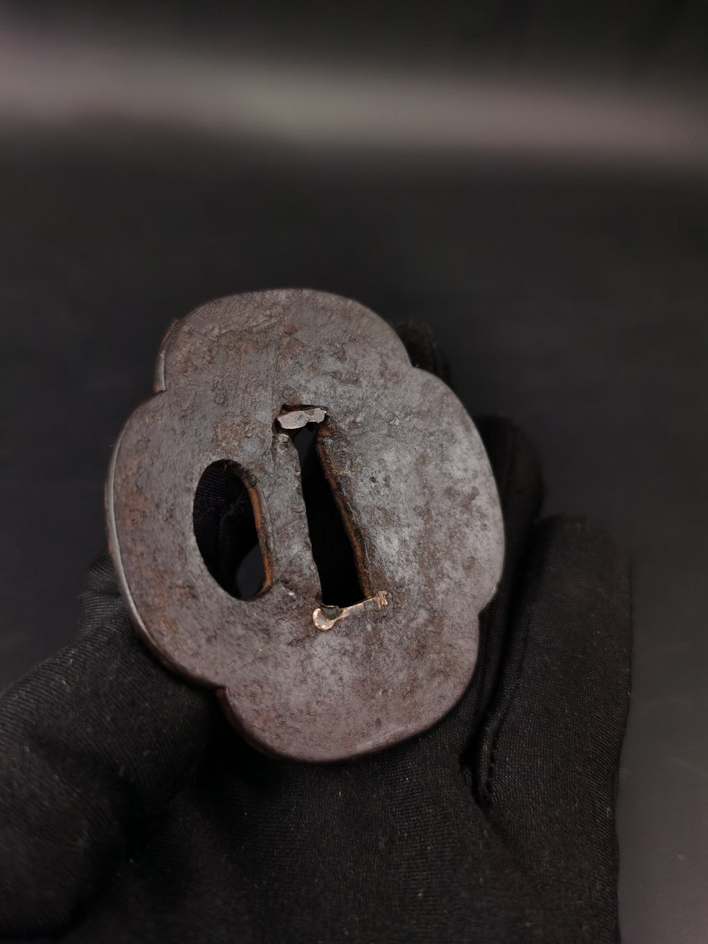 Japanese Two iron Tsuba Special offer for Wakziashi Edo Period Antique A295