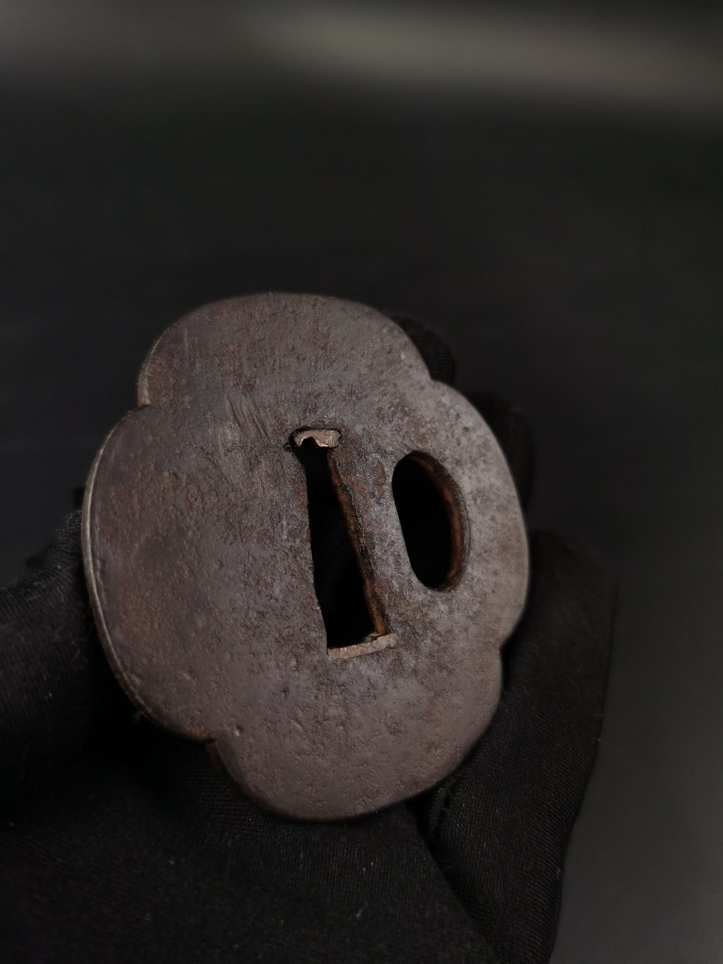 Japanese Two iron Tsuba Special offer for Wakziashi Edo Period Antique A295