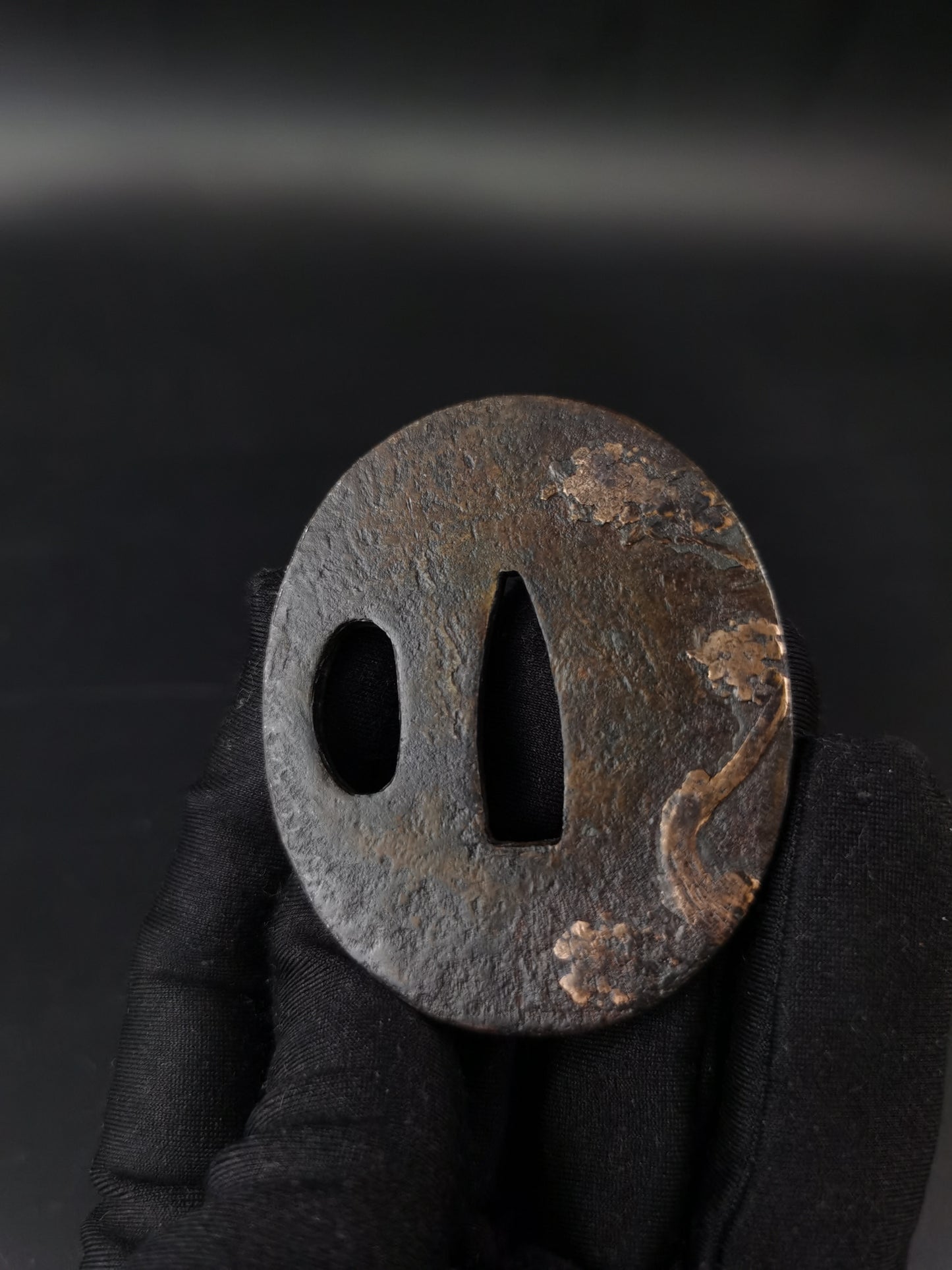 Japanese Two iron Tsuba Special offer for Wakziashi Edo Period Antique A295
