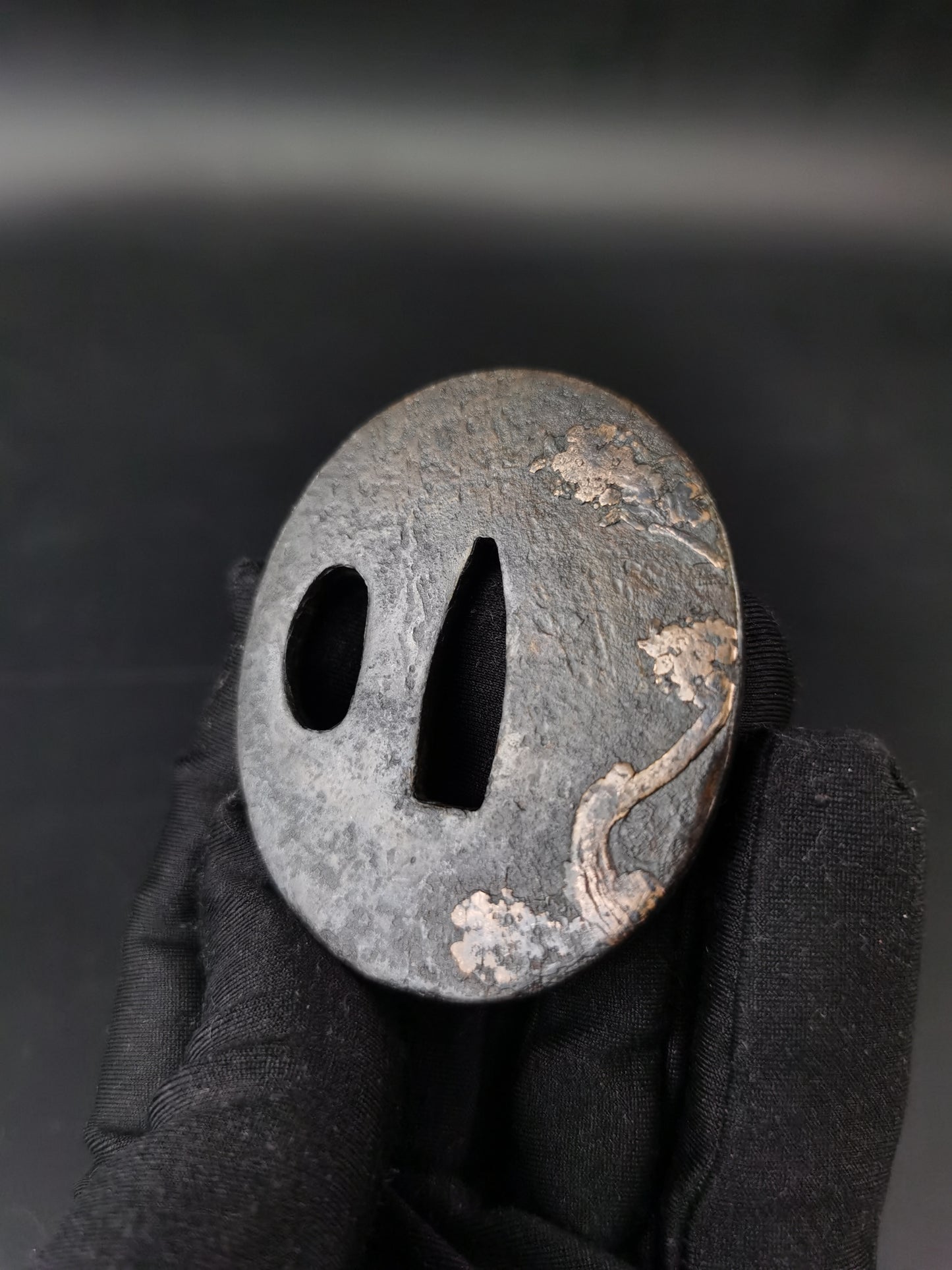 Japanese Two iron Tsuba Special offer for Wakziashi Edo Period Antique A295
