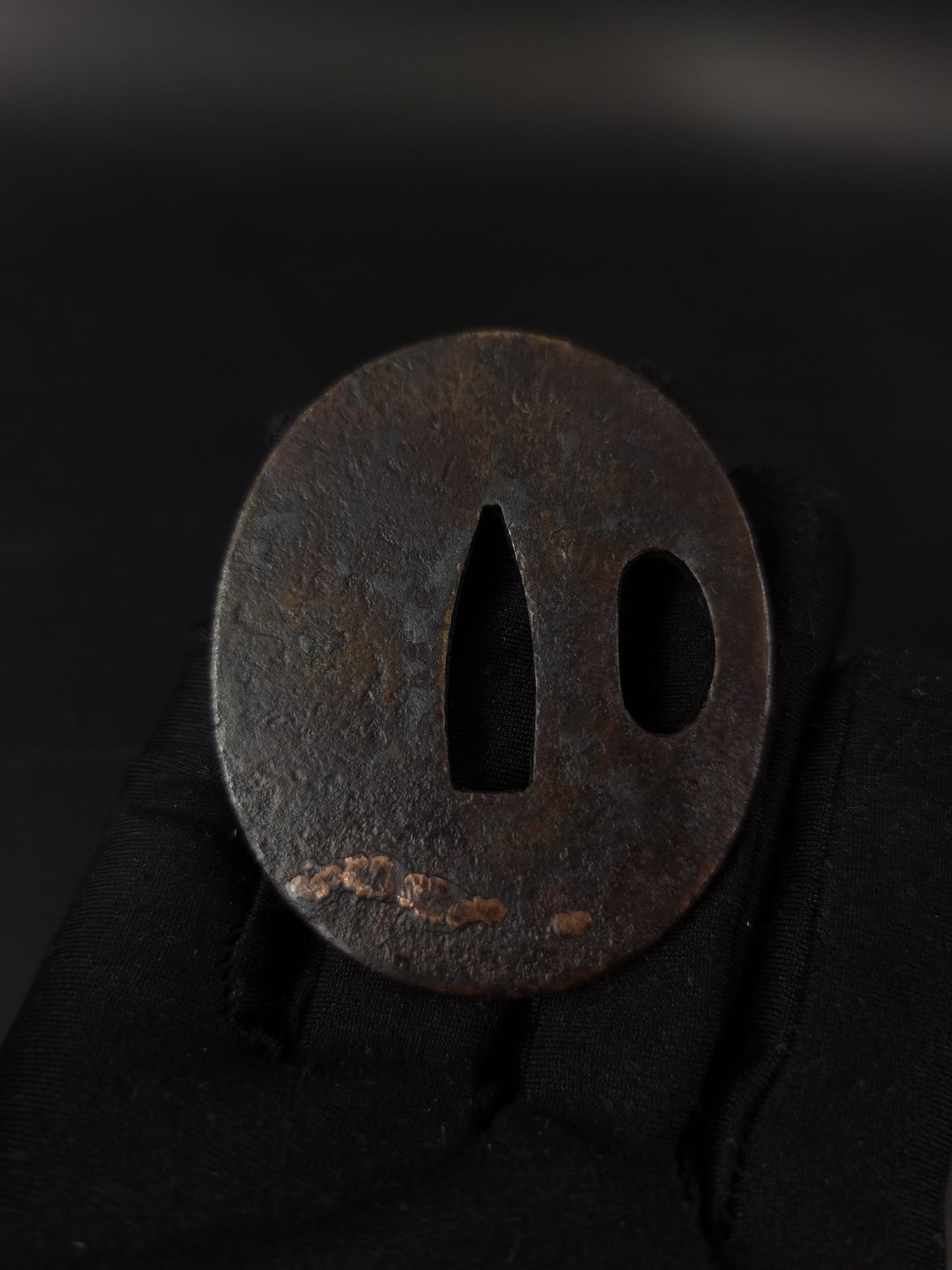 Japanese Two iron Tsuba Special offer for Wakziashi Edo Period Antique A295