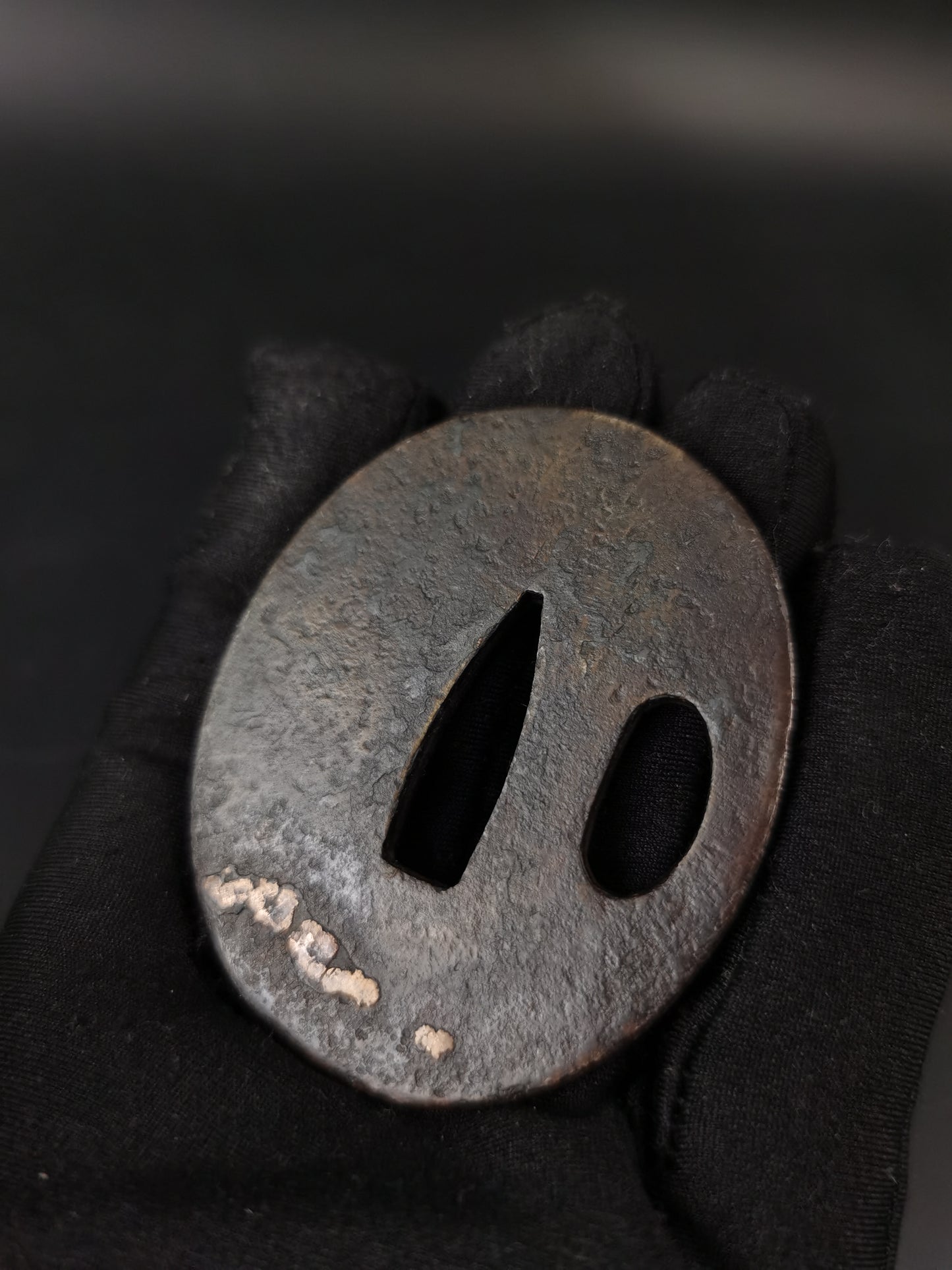 Japanese Two iron Tsuba Special offer for Wakziashi Edo Period Antique A295