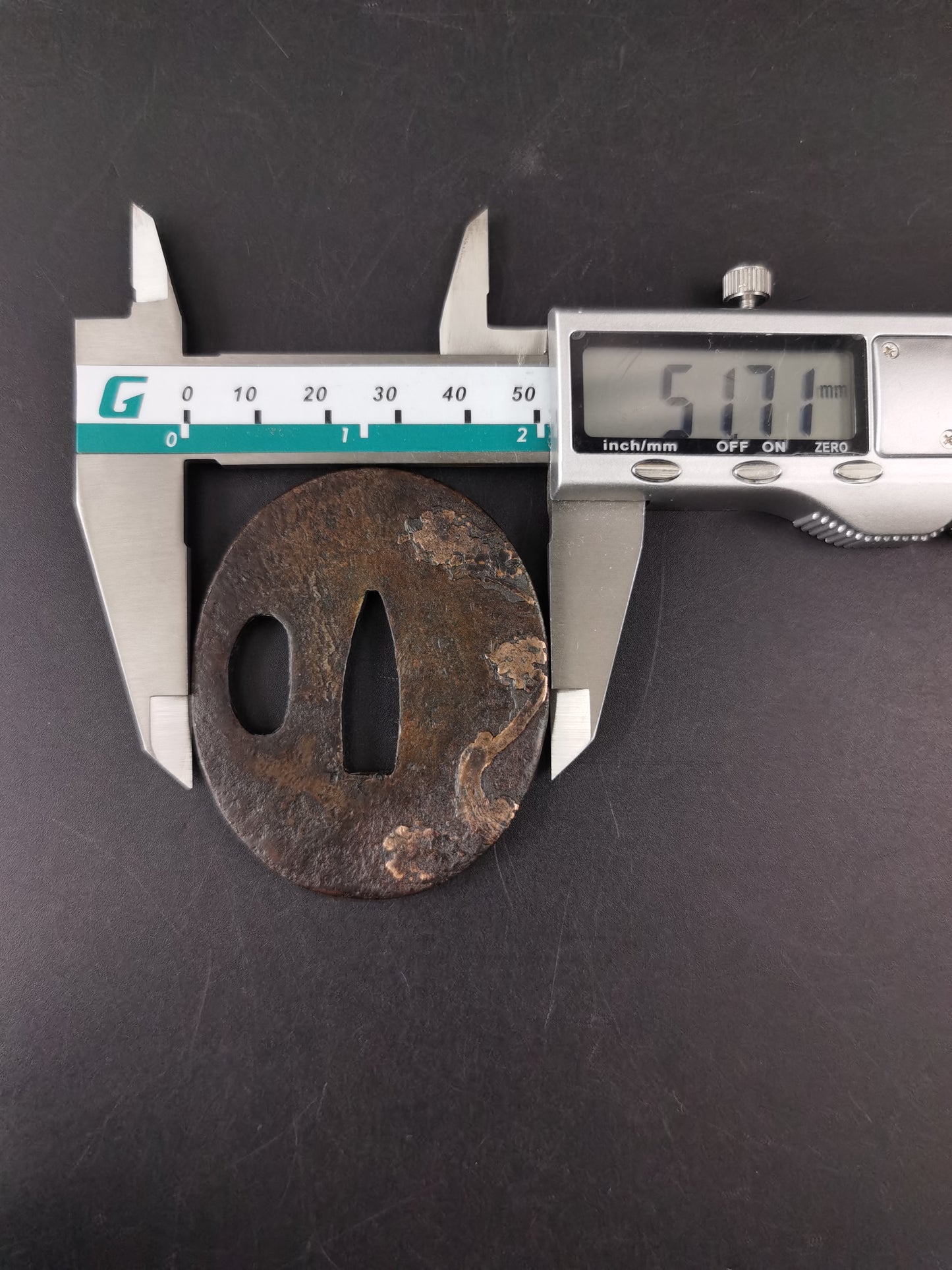 Japanese Two iron Tsuba Special offer for Wakziashi Edo Period Antique A295