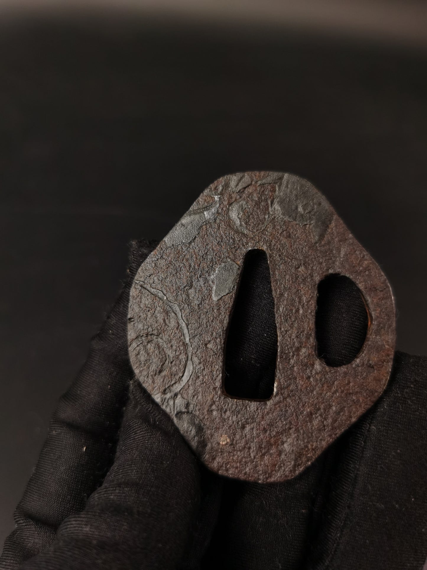 Japanese Three iron Special offer Tsuba for Wakziashi and Tanto Edo Period Antique A297