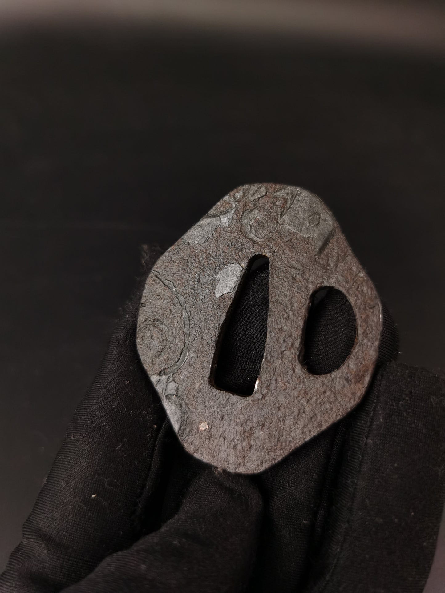 Japanese Three iron Special offer Tsuba for Wakziashi and Tanto Edo Period Antique A297