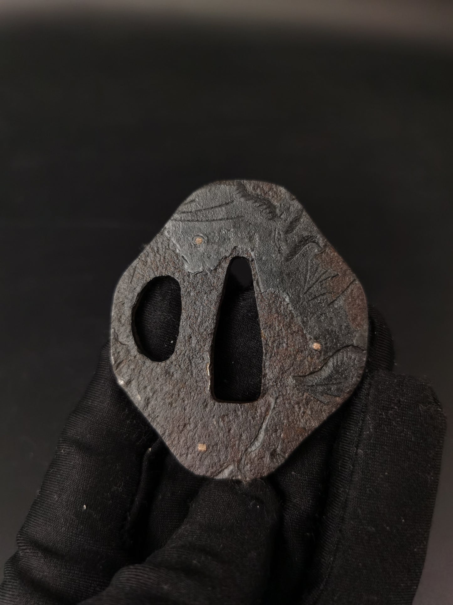 Japanese Three iron Special offer Tsuba for Wakziashi and Tanto Edo Period Antique A297