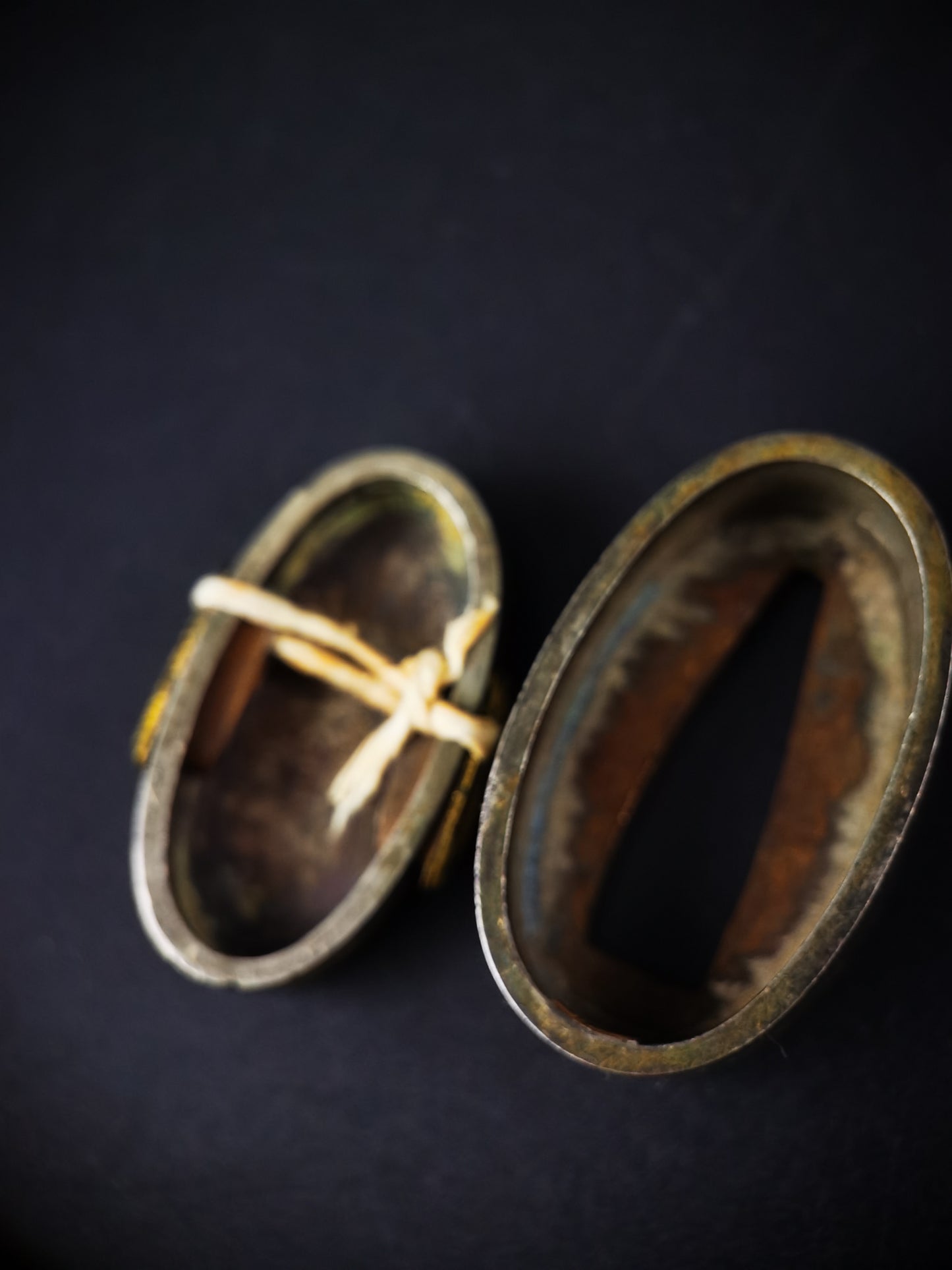 Japanese Seven Sages of the Bamboo Grove Fuchi & Kashira for Katana and Wakziashi Edo Period Antique B170