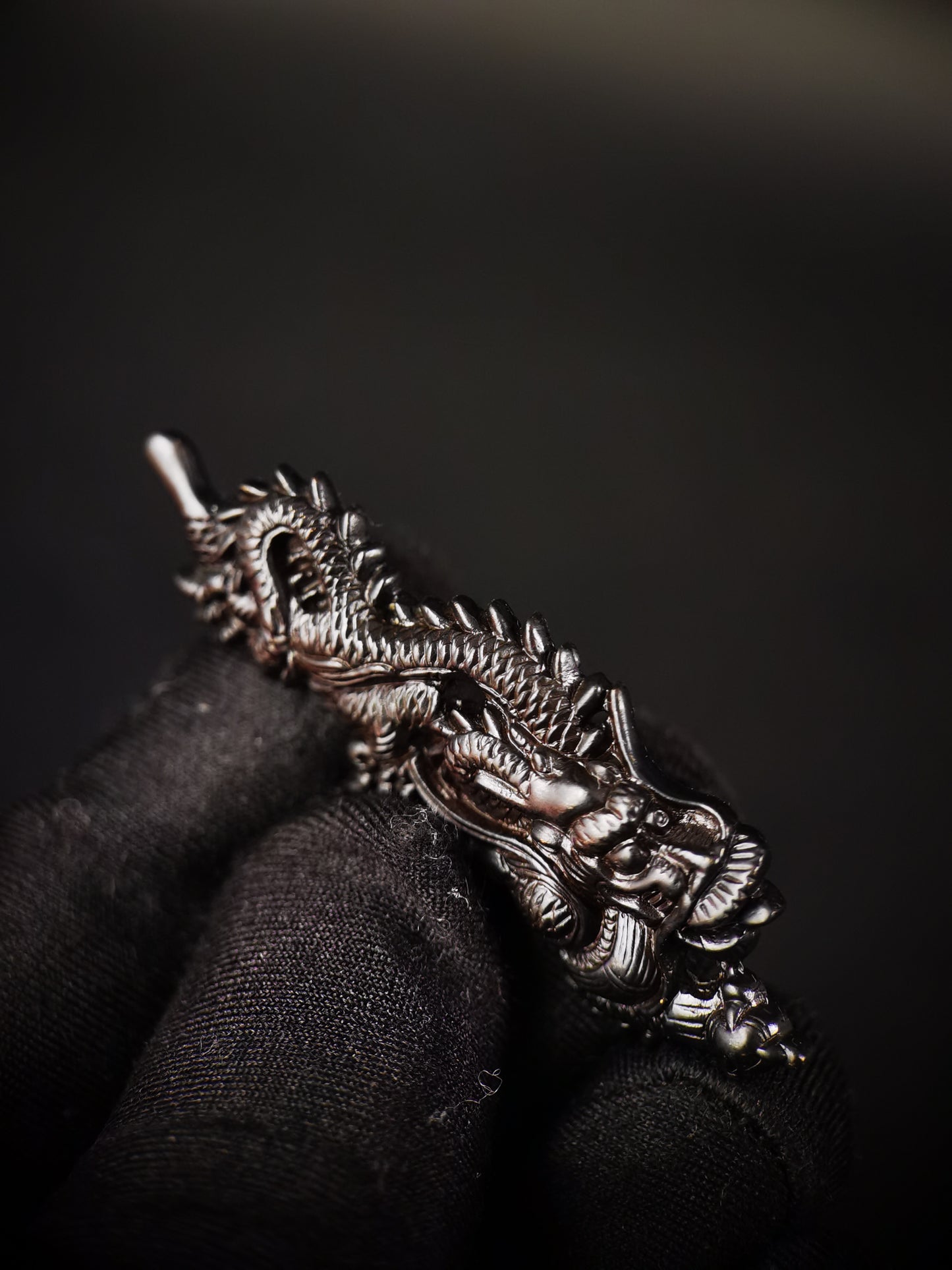 Japanese Type Big black Dragon Menuki for Katana and wakziashi Y011