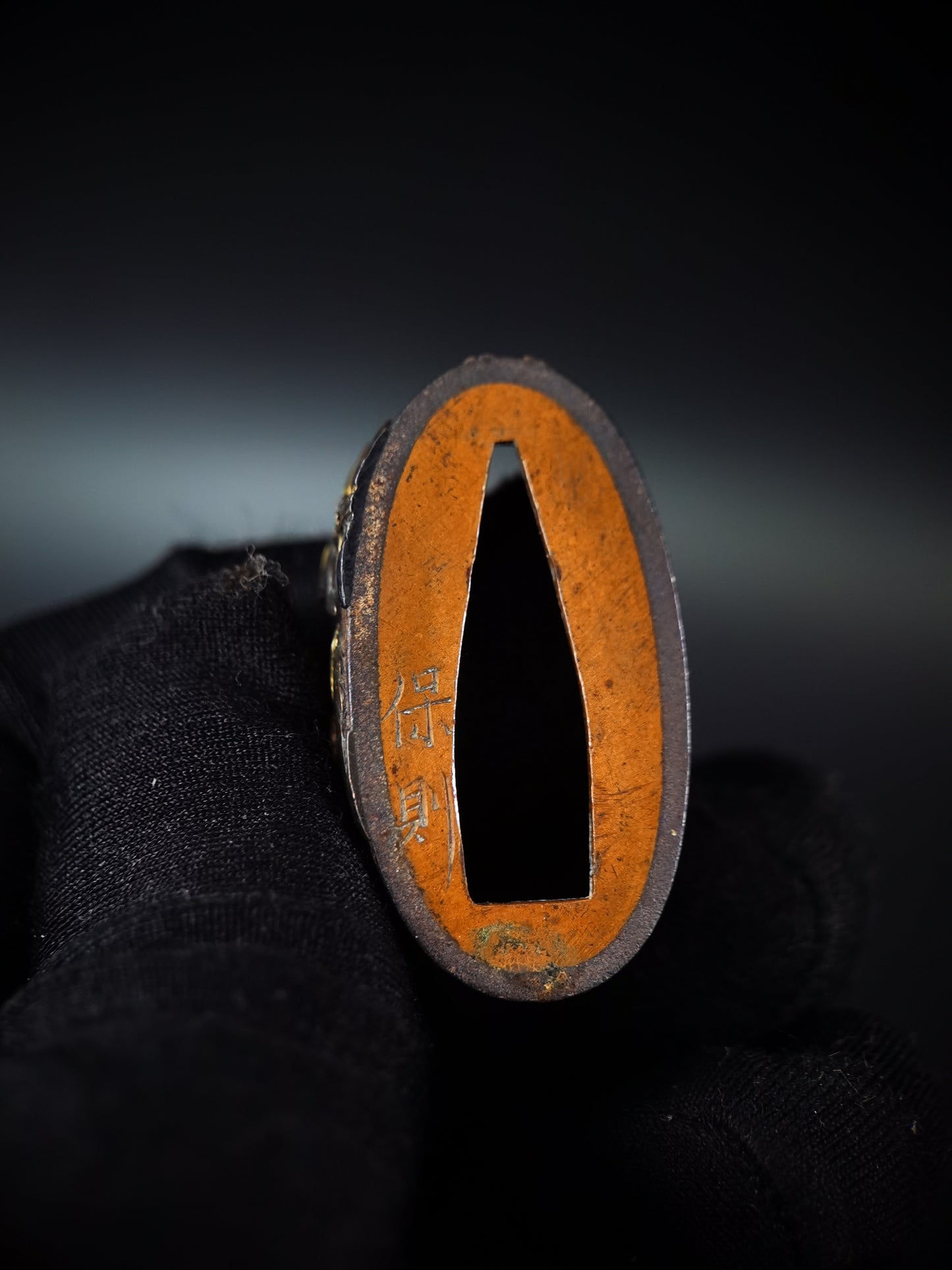 Japanese The Seven Sages of the Bamboo Grove Fuchi & Kashira for Katana and Wakziashi Edo Period Antique B173