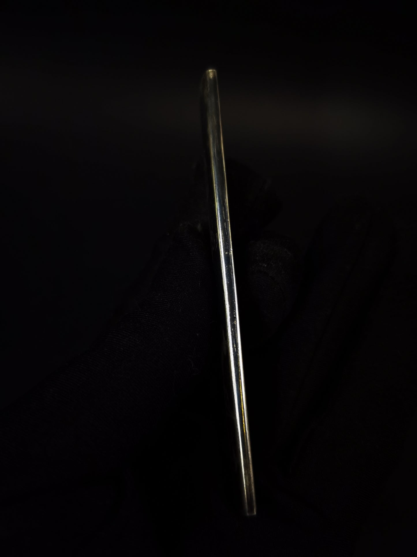 Japanese Pure Silver Six Immortal Poets Pattern Kogai with Kogatana for wakziashi and tanto Edo period antique D139
