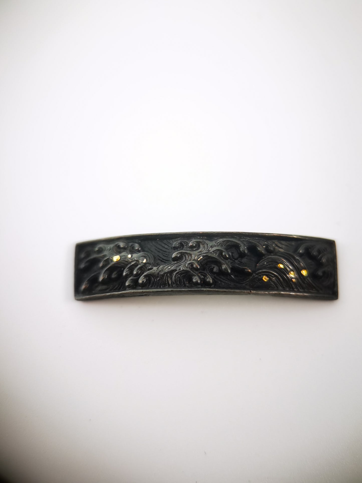 Japanese Wave Pattern Mtching Set for Katana and Wakziashi Edo Period Antique E013
