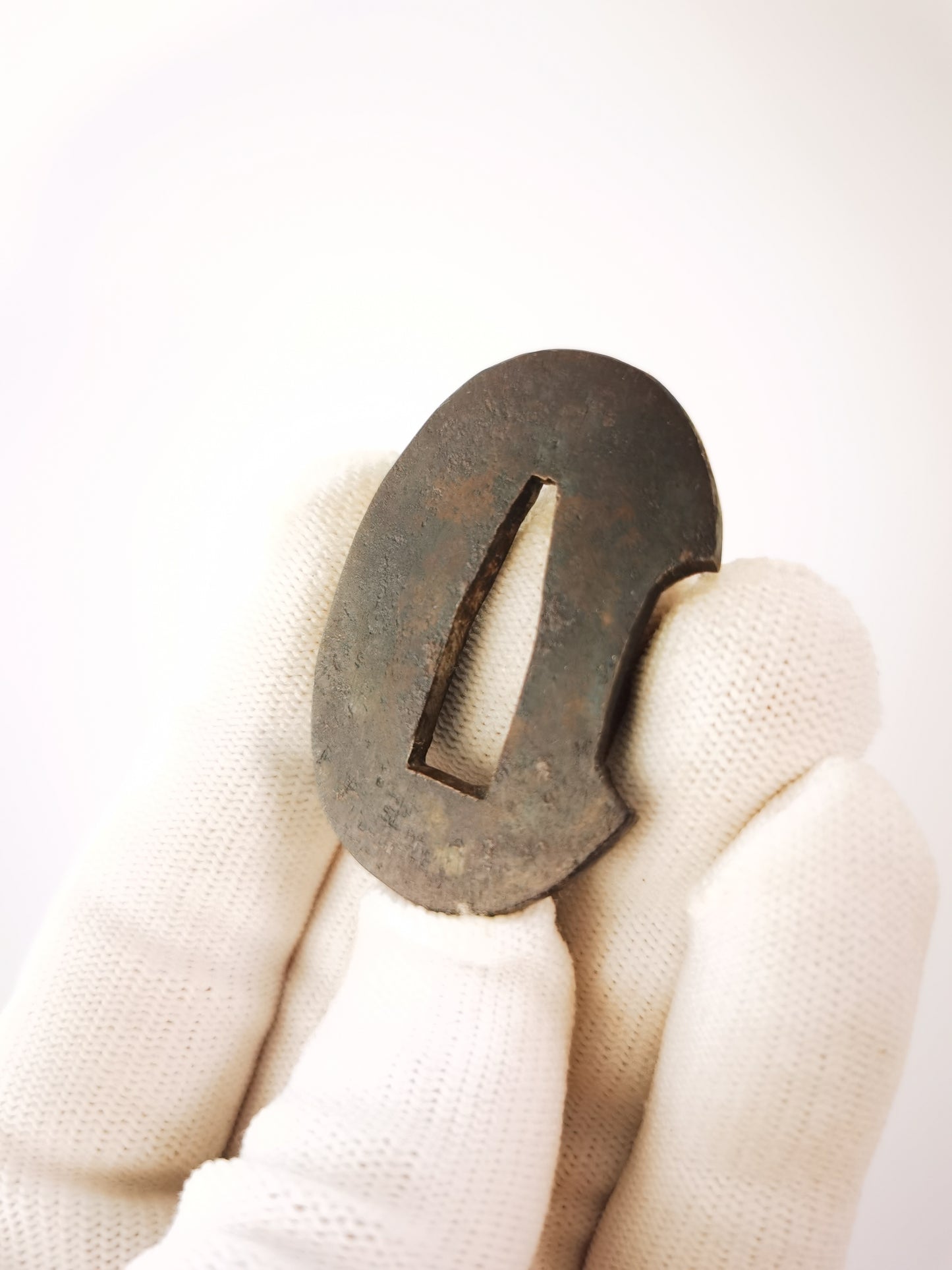 Japanese Rain Dragon Patterm Tsuba for Tanto Edo Period Antique A327
