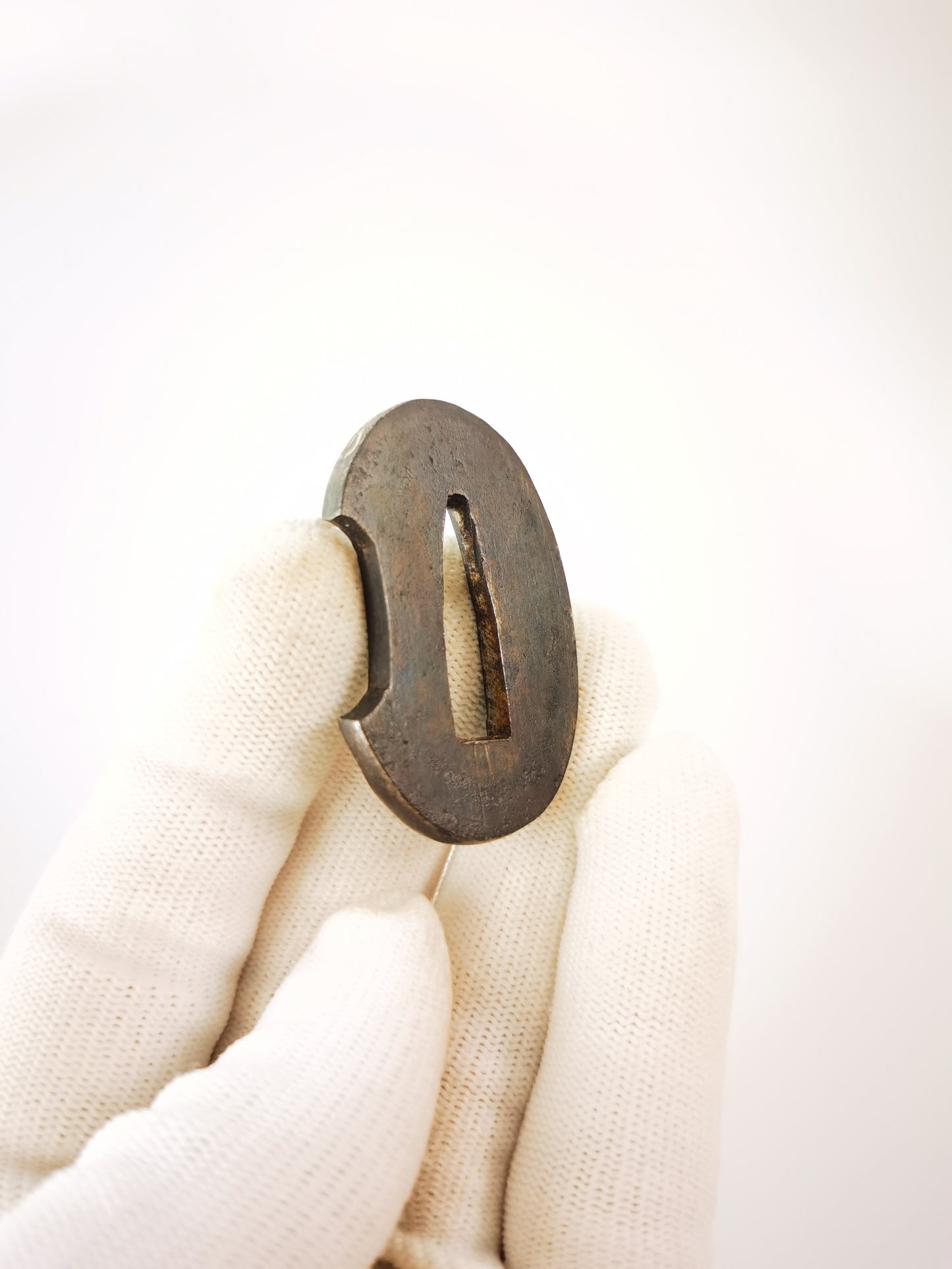 Japanese Rain Dragon Patterm Tsuba for Tanto Edo Period Antique A327