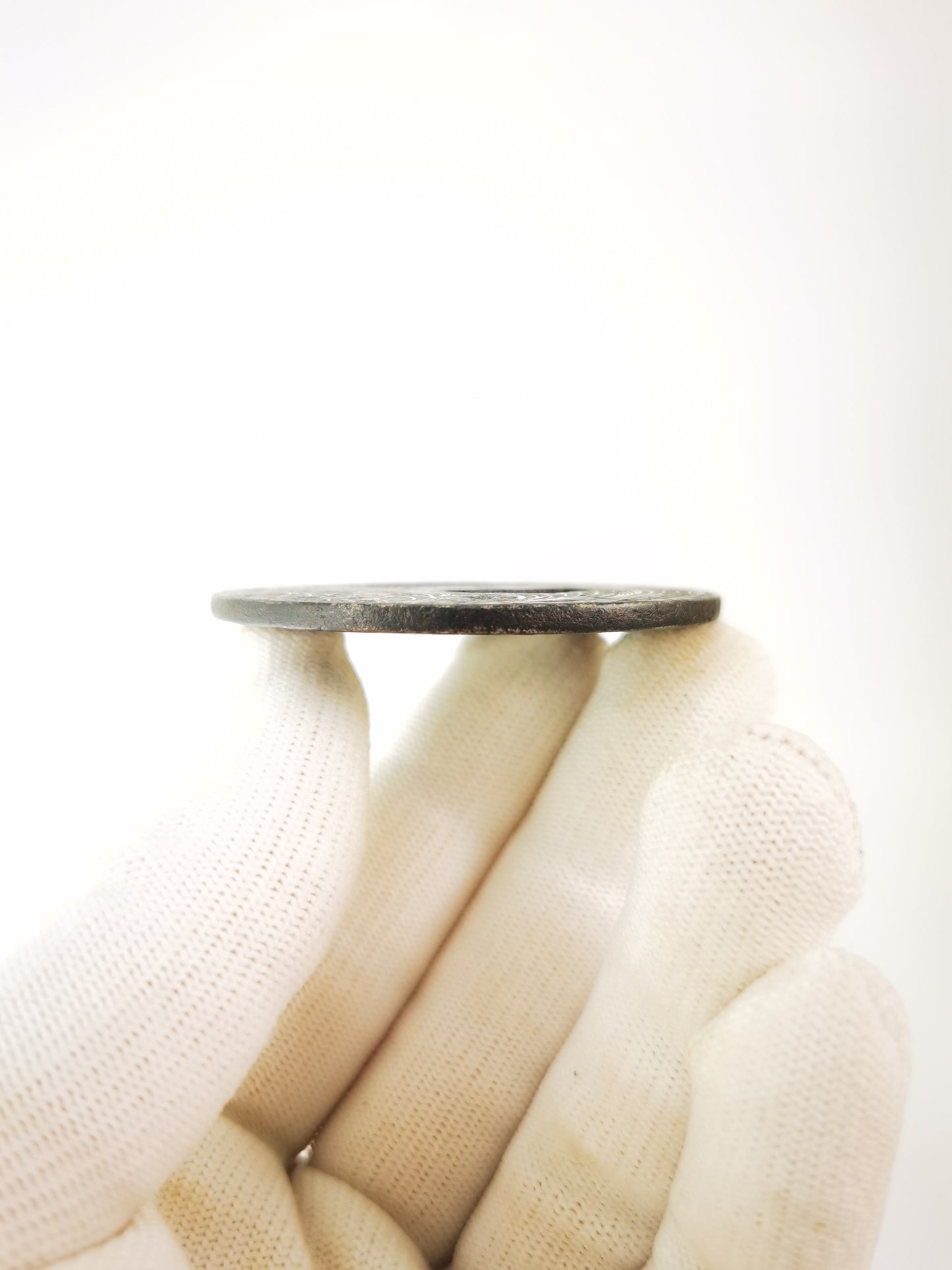 Japanese Reeds and Bell Cricket Patterm Tsuba for Wakziashi Tanto Edo Period Antique A328