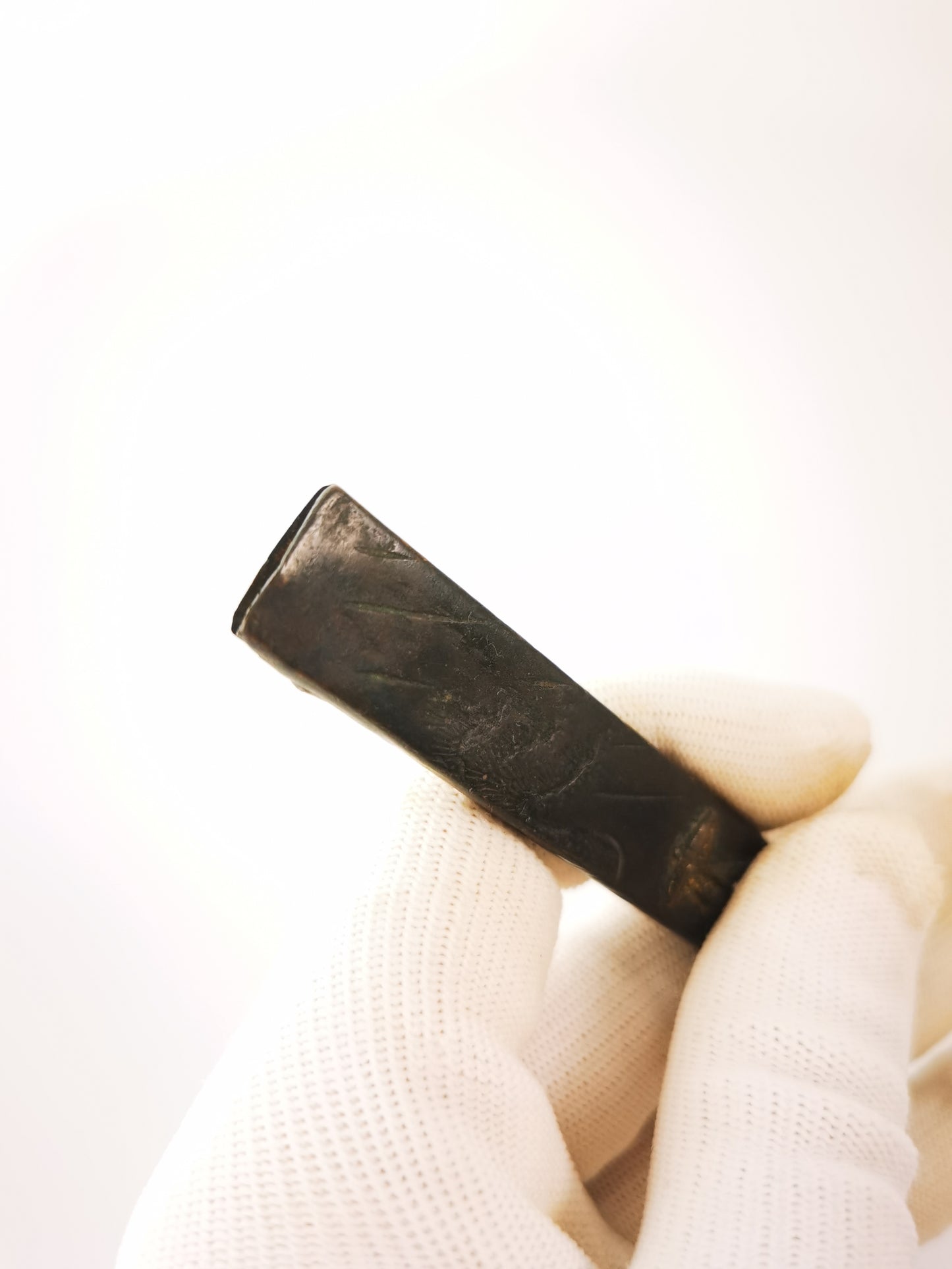 Japanese Rainy Journey Pattern Kozuka for Wakziashi Tanto Edo Period Antique D143