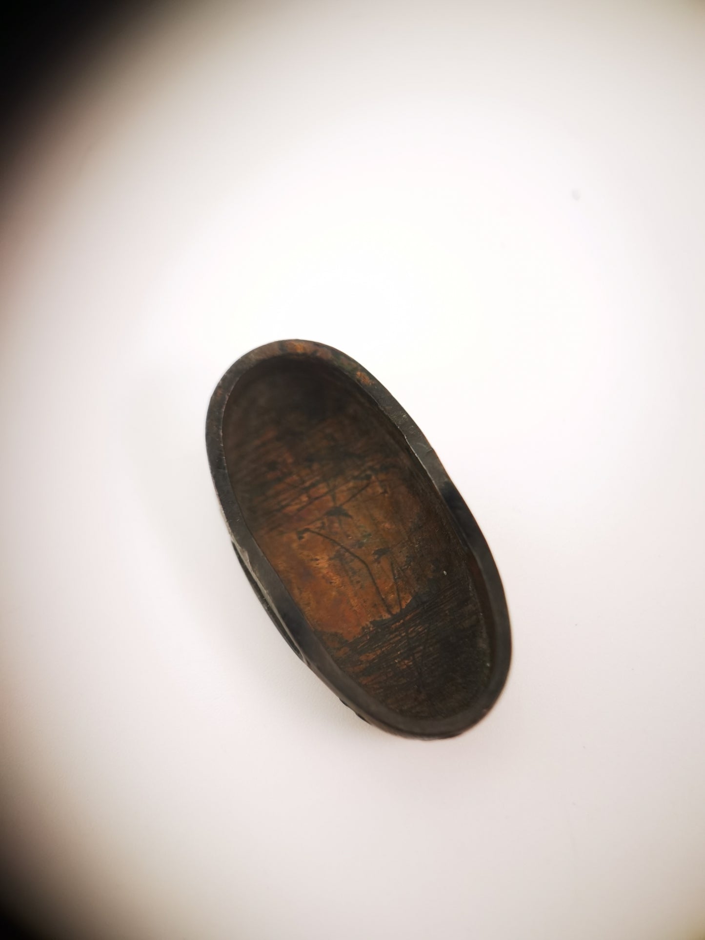 Japanese Wave Pattern Single Kashira for Katana Wakziashi Edo Period Antique G064