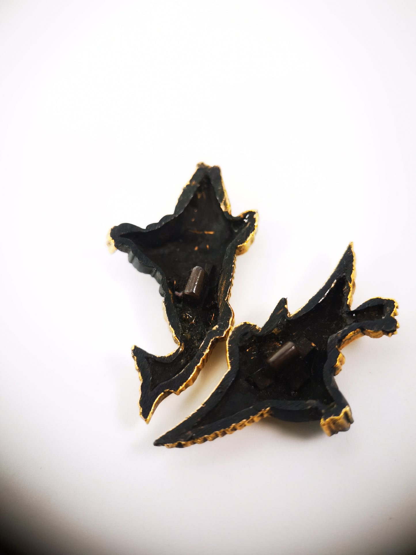 Japanese Fish Immortal & Crane Immortal Pattern Menuki for Wakziashi and Tanto Edo Period Antique C116