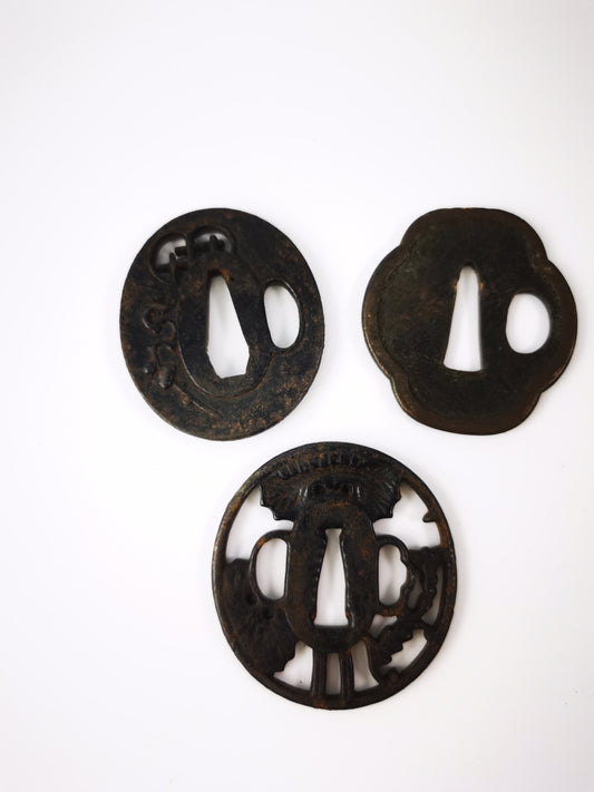 Japanese Type Three Special offer Small Tsuba for Wakziashi and Tanto, A331