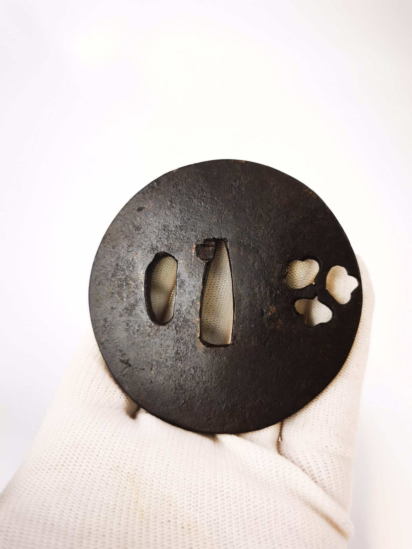 Japanese Type Three Special offer Tsuba for Katana and Wakziashi Edo Period Antique A333