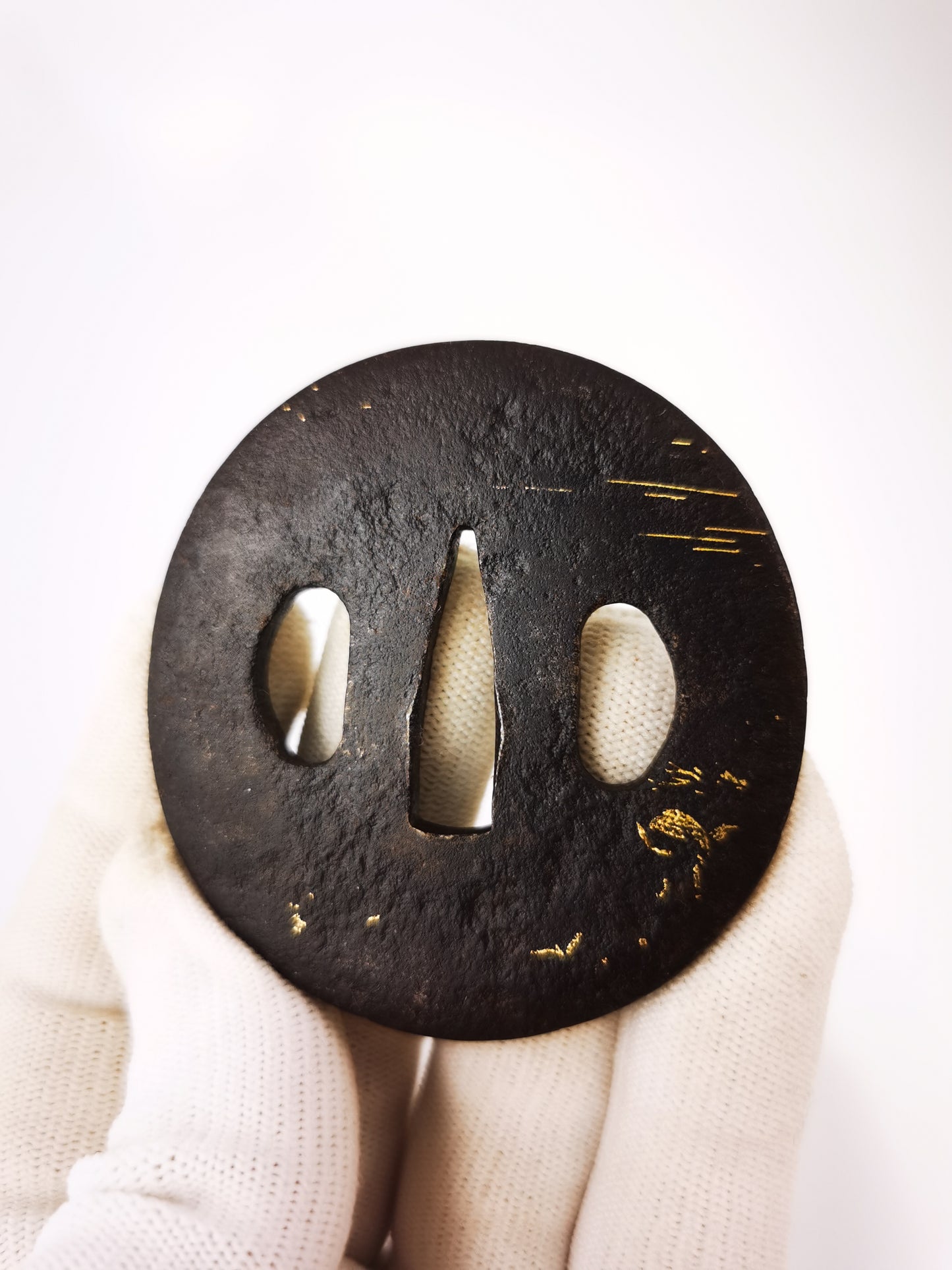 Japanese Type Three Special offer Tsuba for Wakziashi and Tanto Edo Period A334