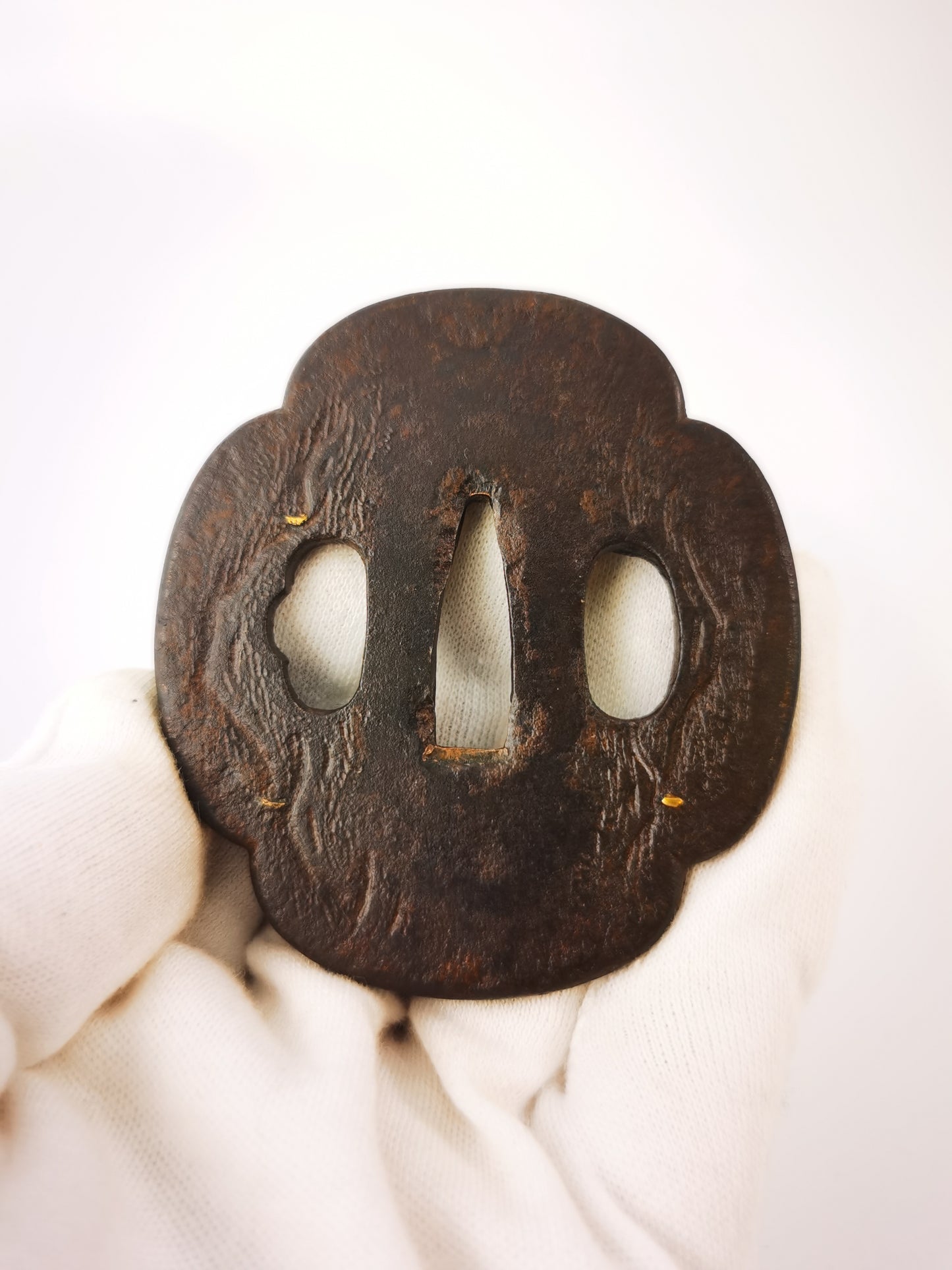 Japanese Cloud Dragon Pattern Tsuba for  Katana and Wakziashi Edo Period A338