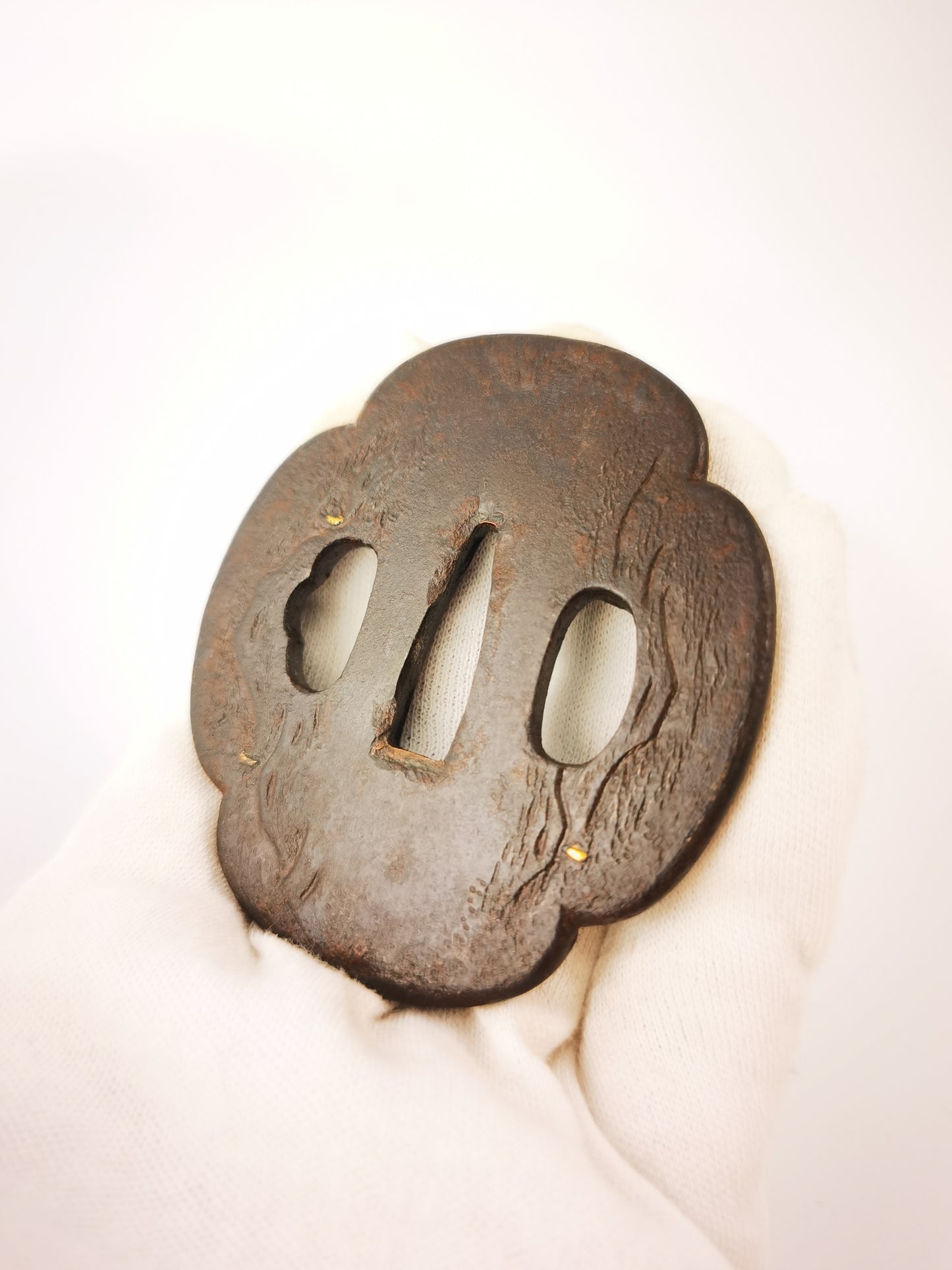 Japanese Cloud Dragon Pattern Tsuba for  Katana and Wakziashi Edo Period A338