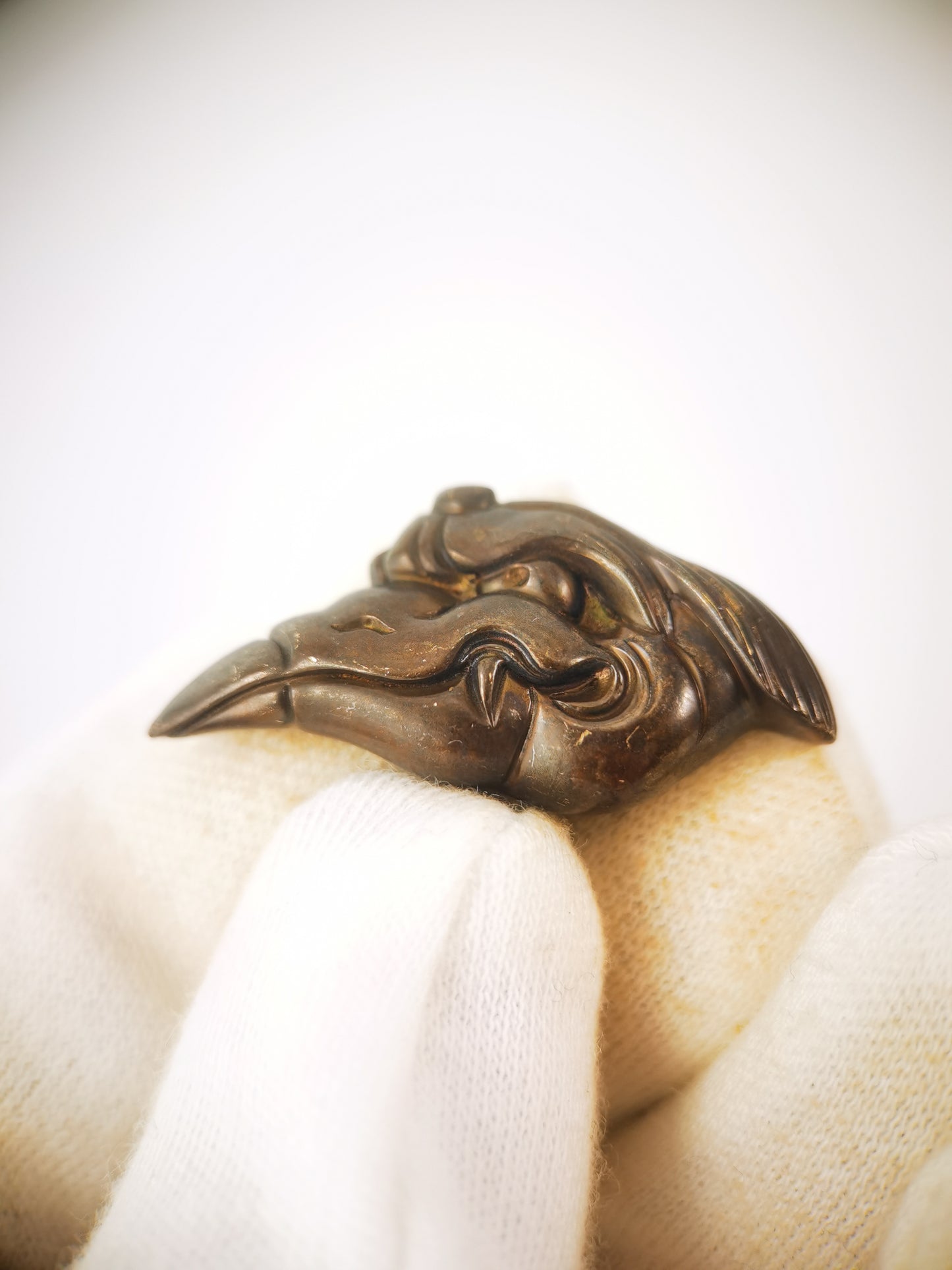 Japanese Tengu Pattern Menuki for Katana wakziashi , Y188