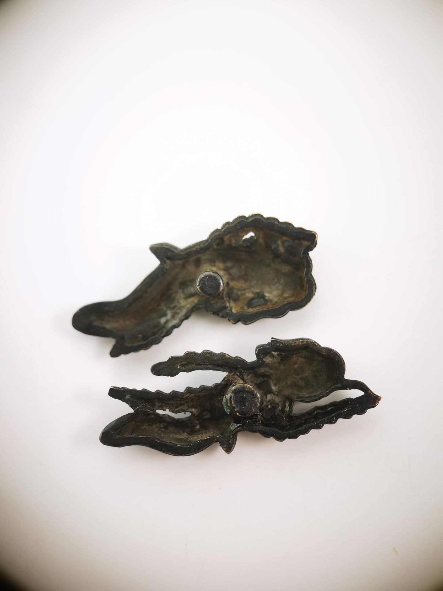 Japanese Giant Salamander Patternn Menuki for Katana Wakziashi Edo Period Antique C090