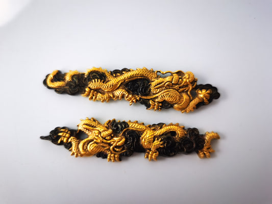 Japanese Type Big Cloud-Dragon Pattern Menuki for Tachi wakziashi Y032