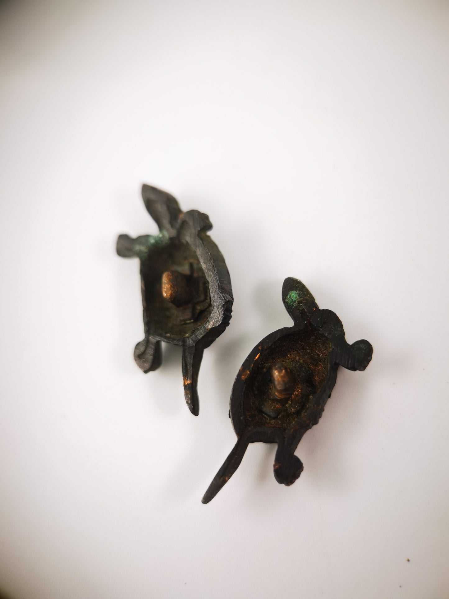 Japanese Small Turtles Pattern Menuki for Katana Wakziashi Edo Period Antique C118