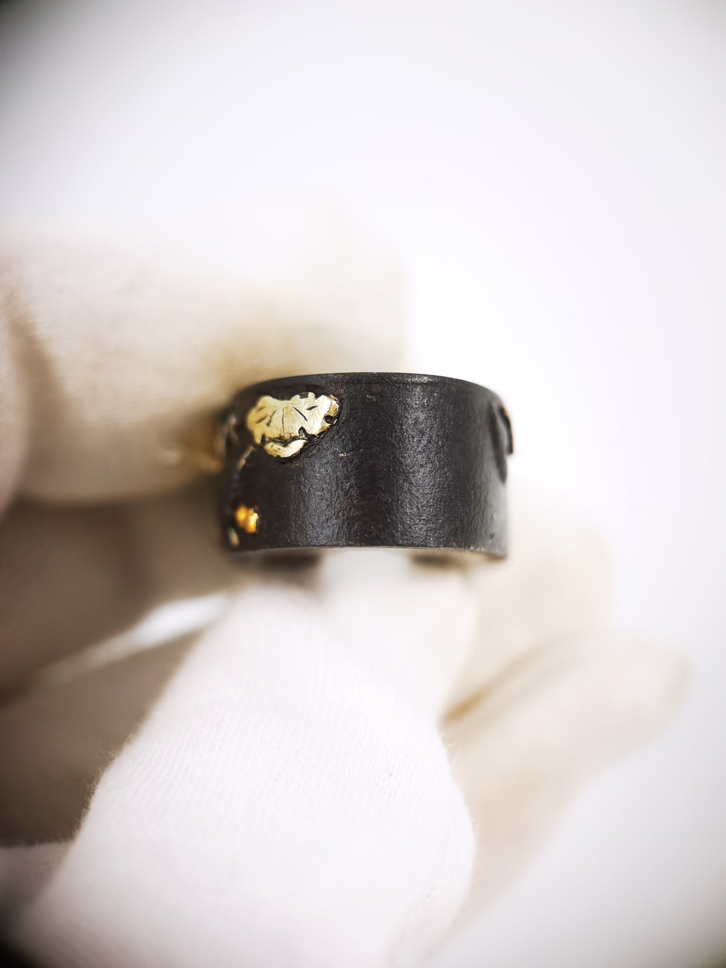 Japanese Gourd Pattern Fuchi and Kashira for Katana Wakziashi Edo Period Antique B176