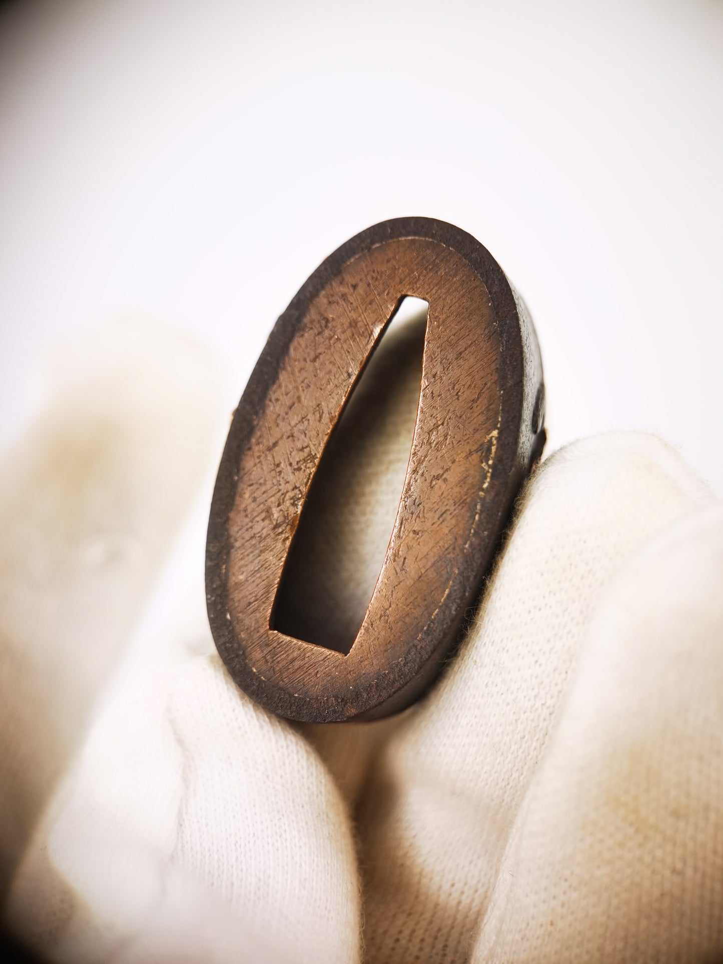 Japanese Gourd Pattern Fuchi and Kashira for Katana Wakziashi Edo Period Antique B176