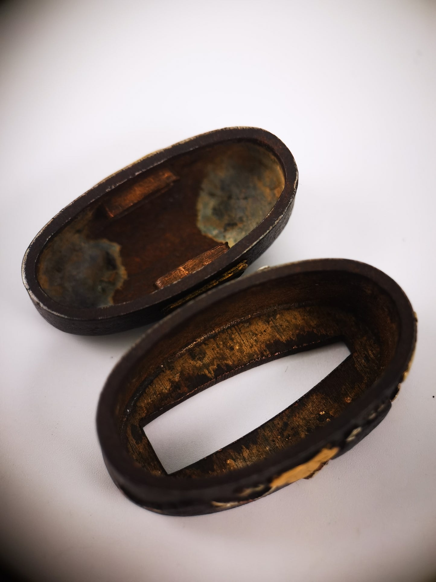 Japanese Gourd Pattern Fuchi and Kashira for Katana Wakziashi Edo Period Antique B176