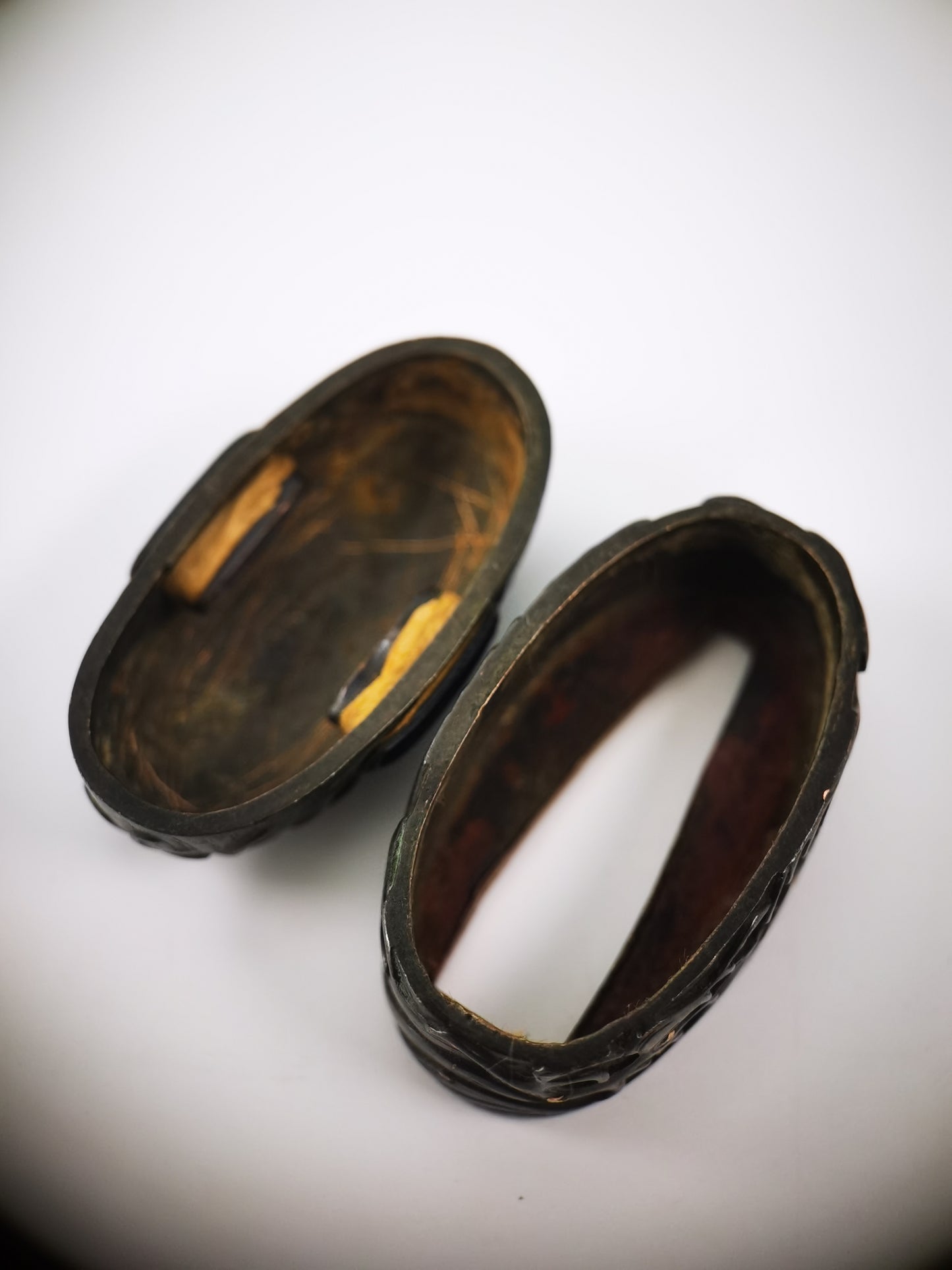 Japanese Wave Pattern Fuchi and  Kashira for Katana Wakziashi Edo Period Antique B179