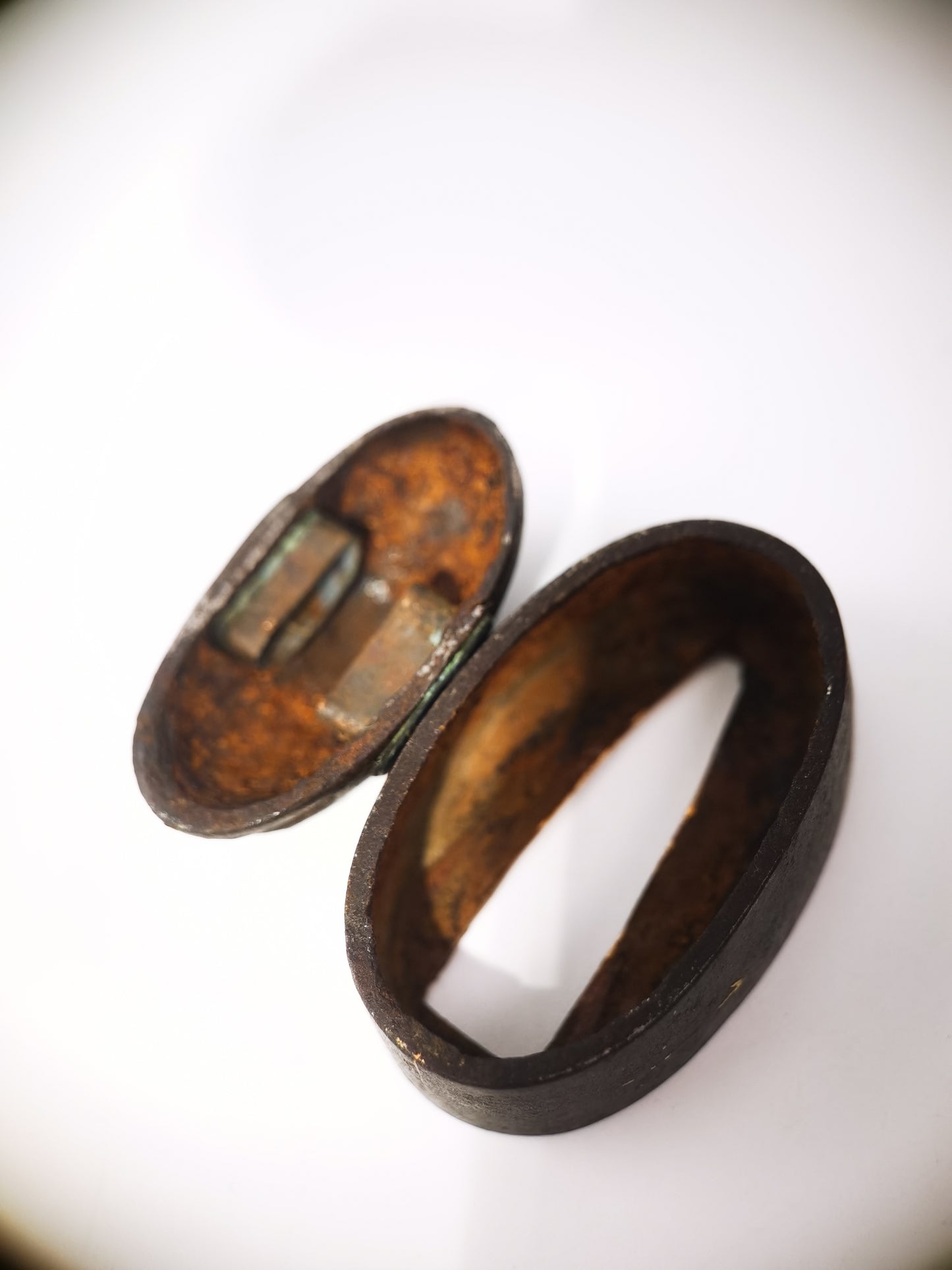 Japanese Mountain path grain Fuchi Kashira for Katana Wakziashi EdoPeriod B180