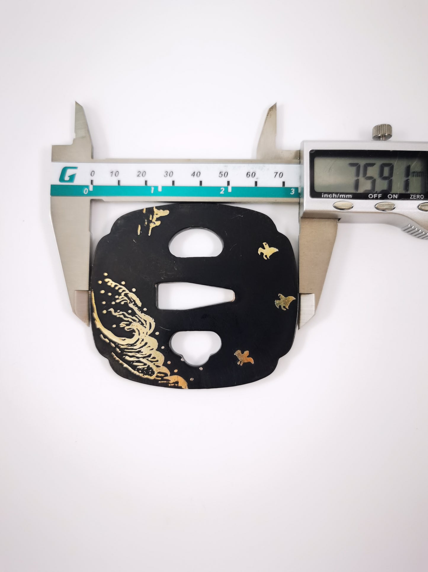 Japanese Wave & Chidori Pattern Tsuba for Katana and Wakziashi X030
