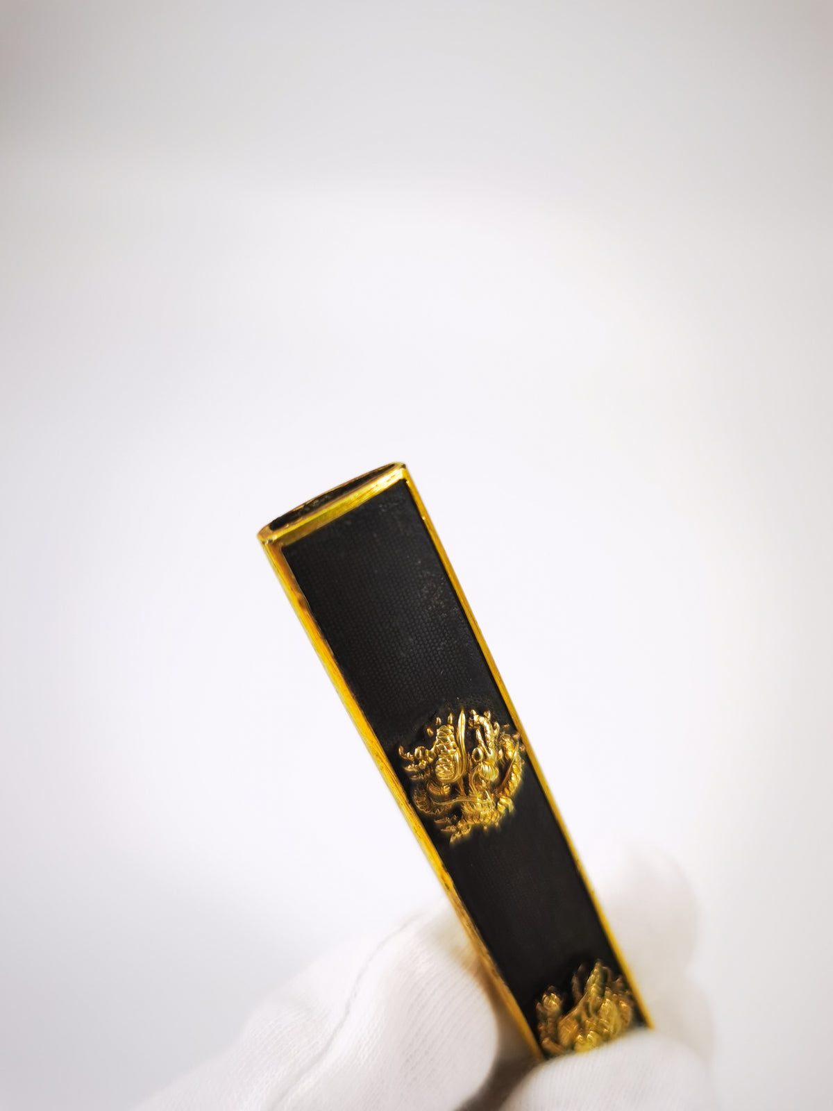 Japanese Sword Fitting circular coiled dragon motif kozuka for Wakzaishi and Tanto Edo Period Antique D147