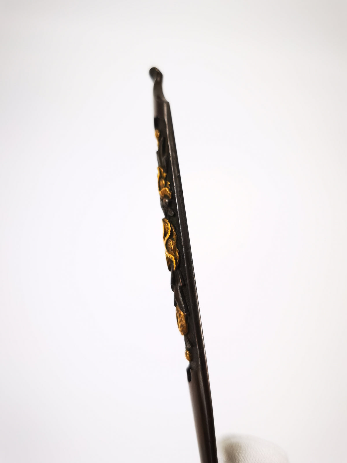 Japanese Sword Fitting Peony Motify Kogai for Wakzaishi and Tanto Edo Period Antique D154